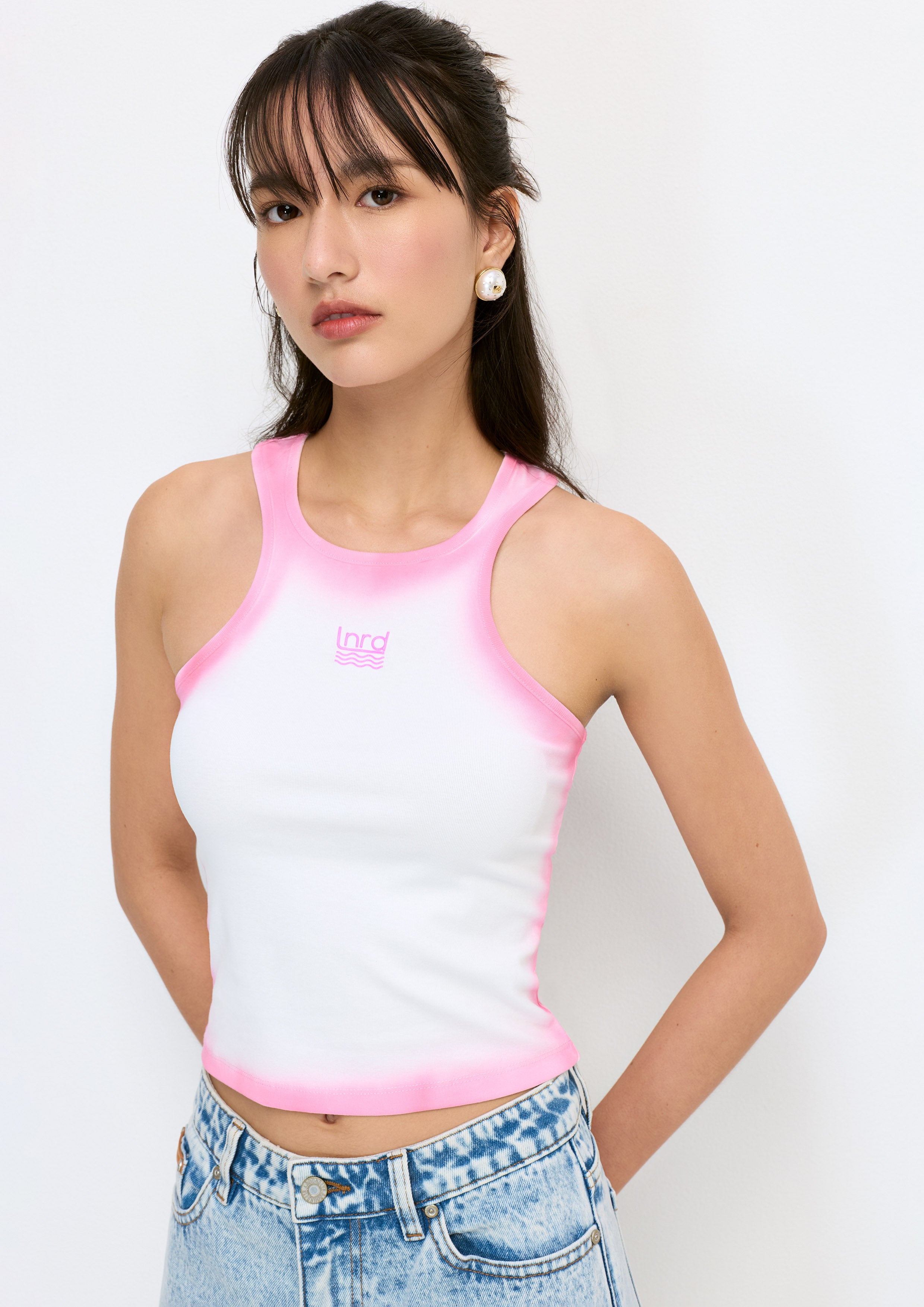 เสื้อกล้ามออมเบรปักโลโก้ คอลเลกชัน Melting Bloom