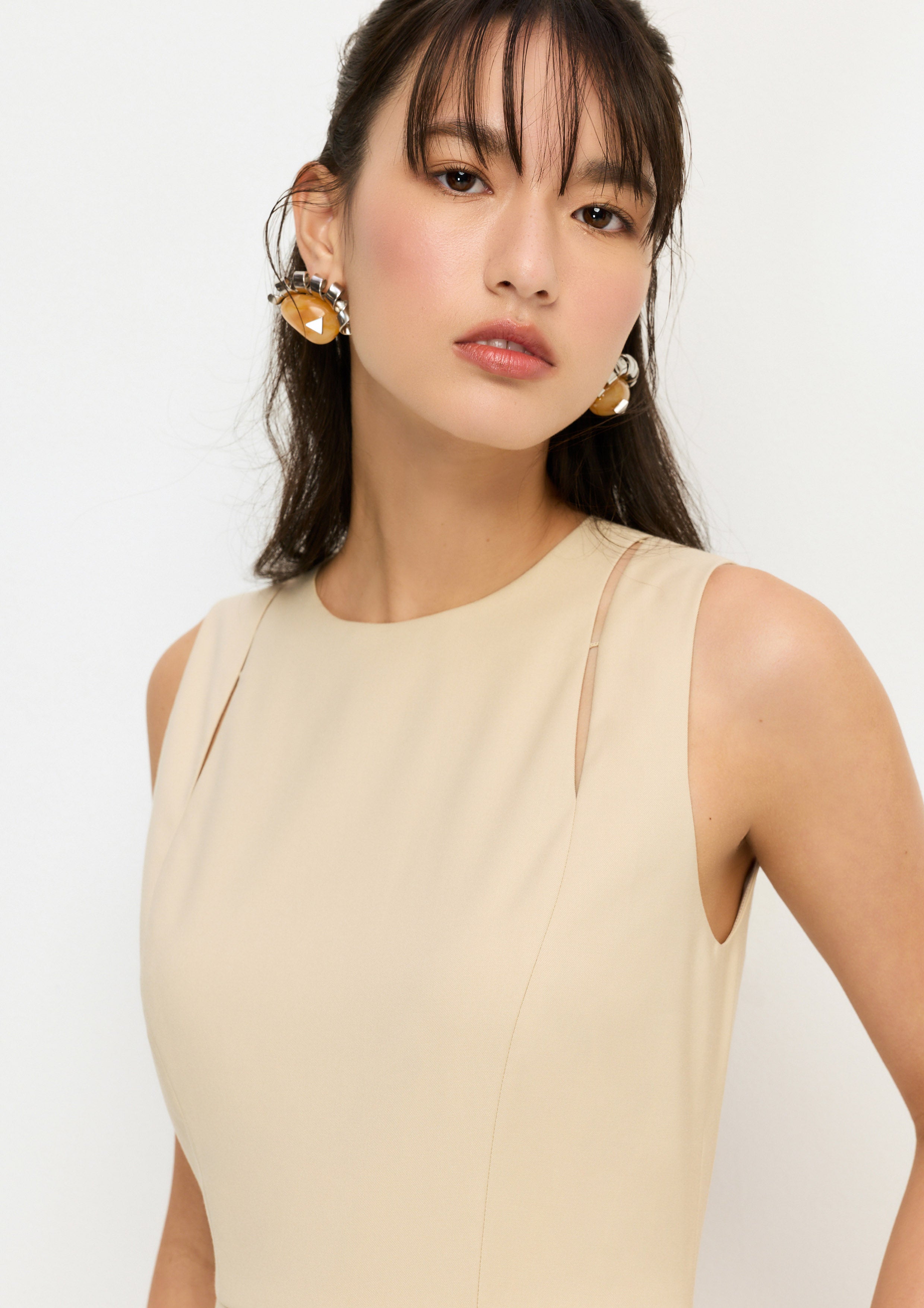 Curve Cut-Out Jumpsuit Aurora Veil