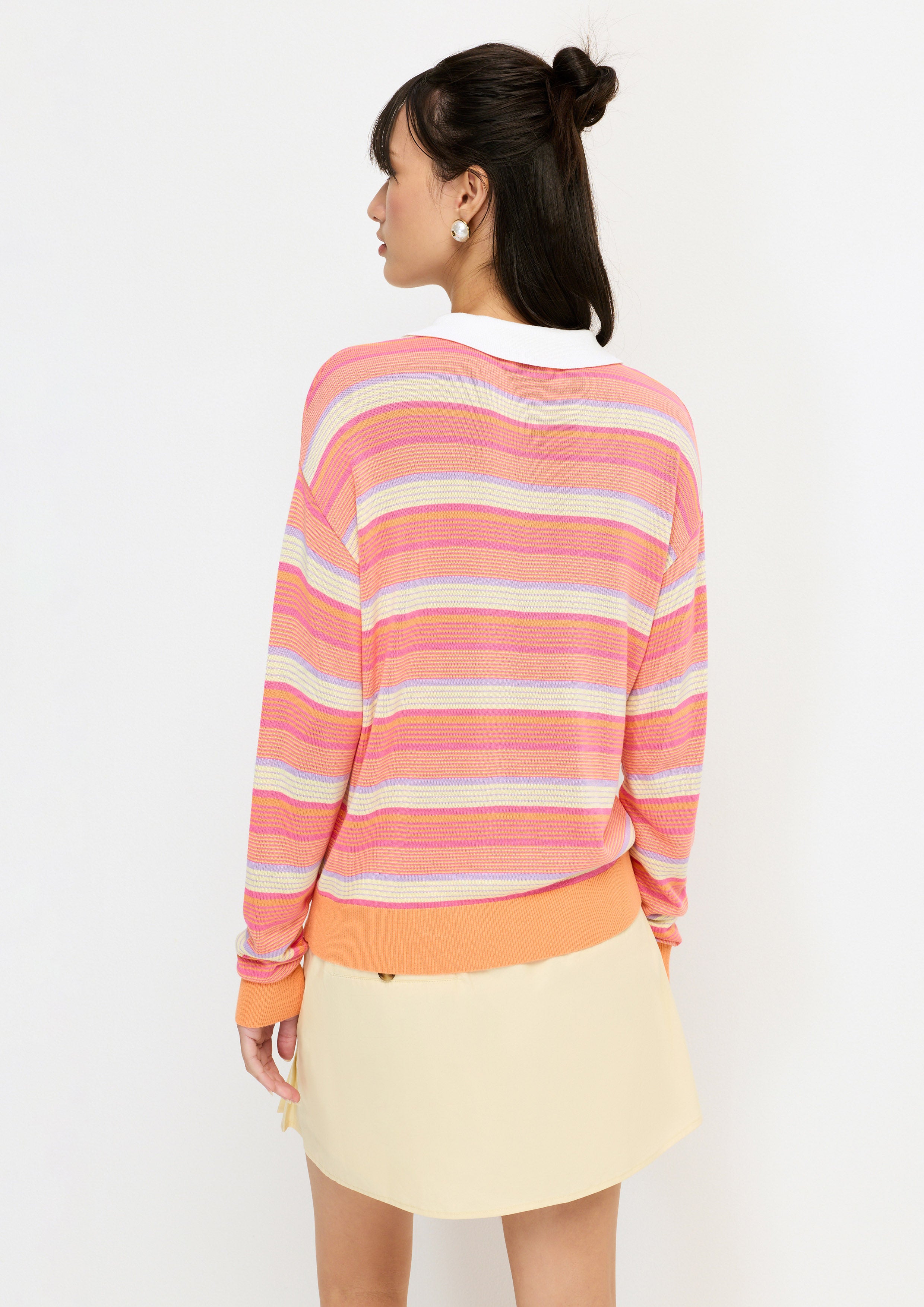 Stripe Long Sleeve Pullover Melting Bloom