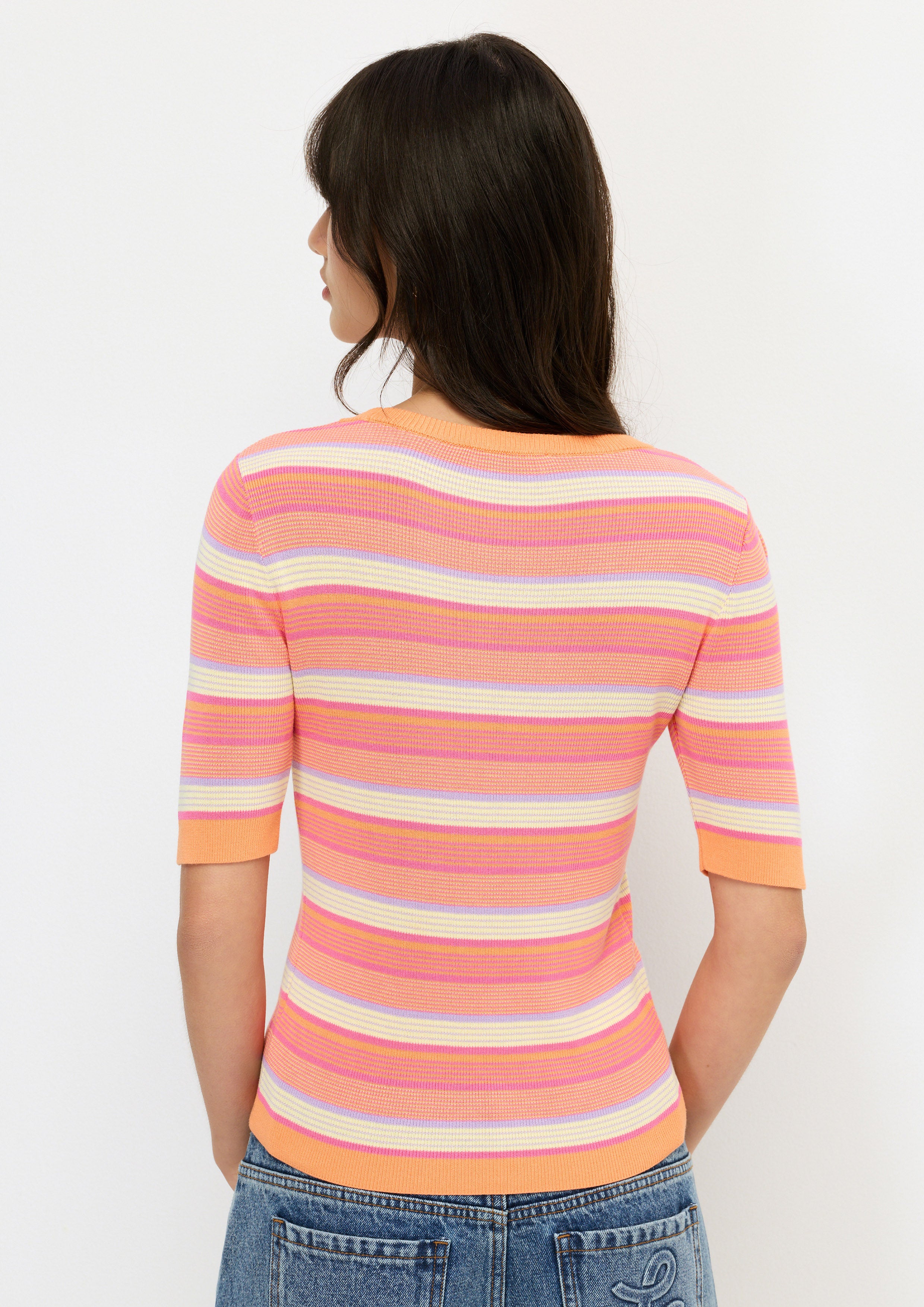 Knitted Stripe T-Shirt Melting Ice (Cream)