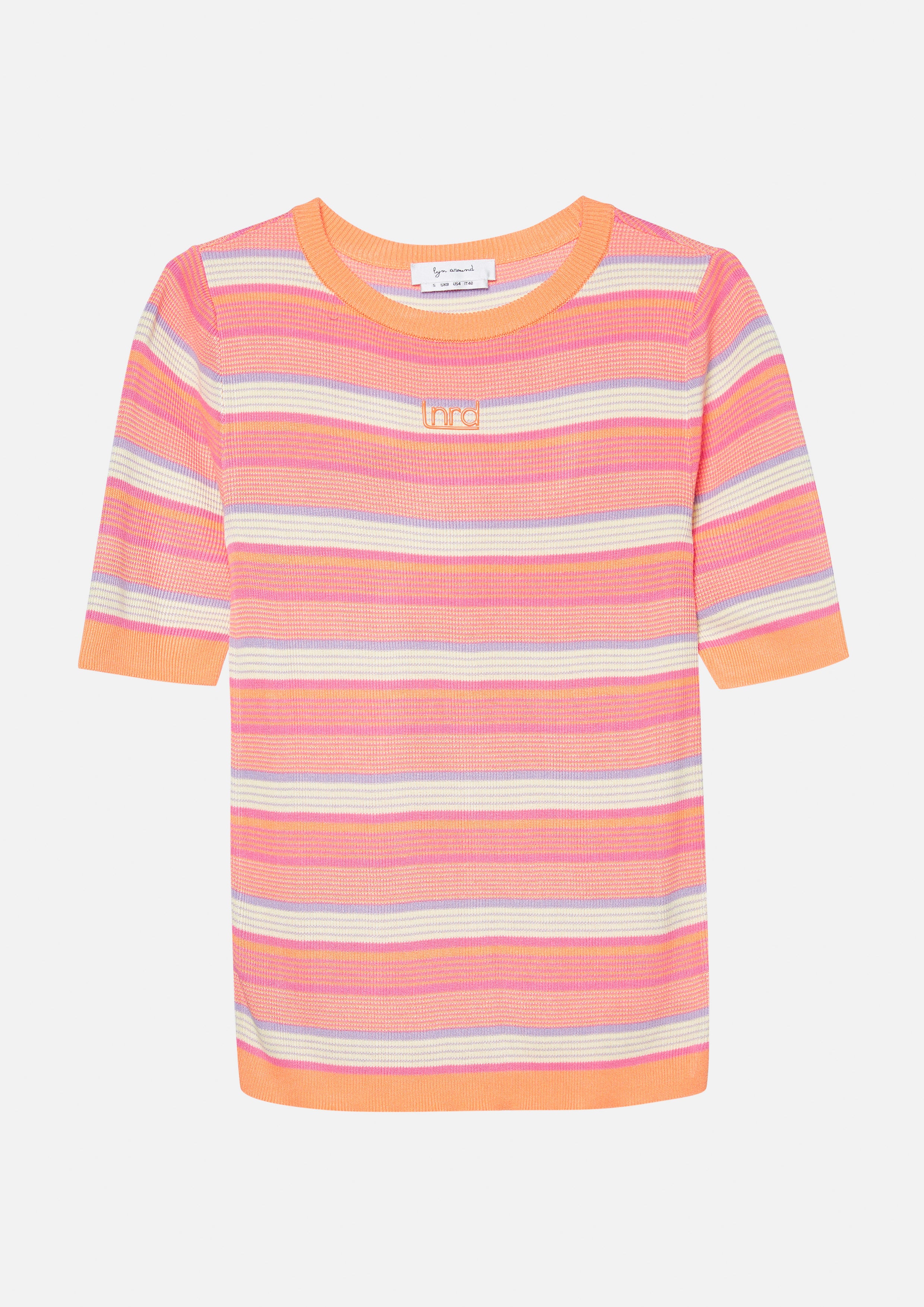 Knitted Stripe T-Shirt Melting Ice (Cream)