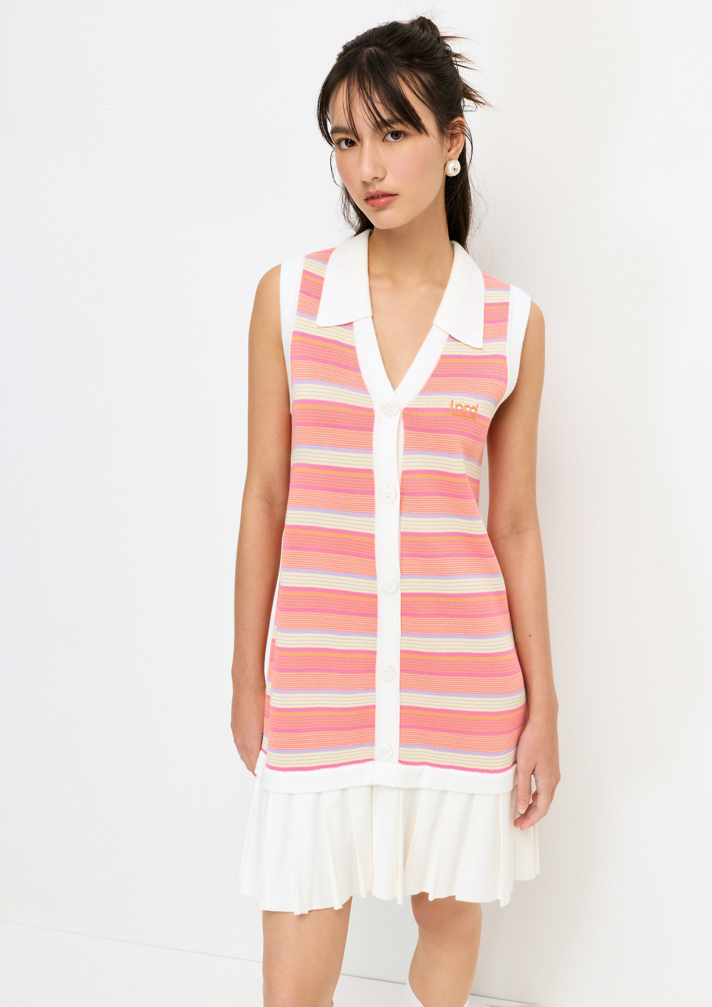 Stripe Knitted Mini Dress Melting Bloom