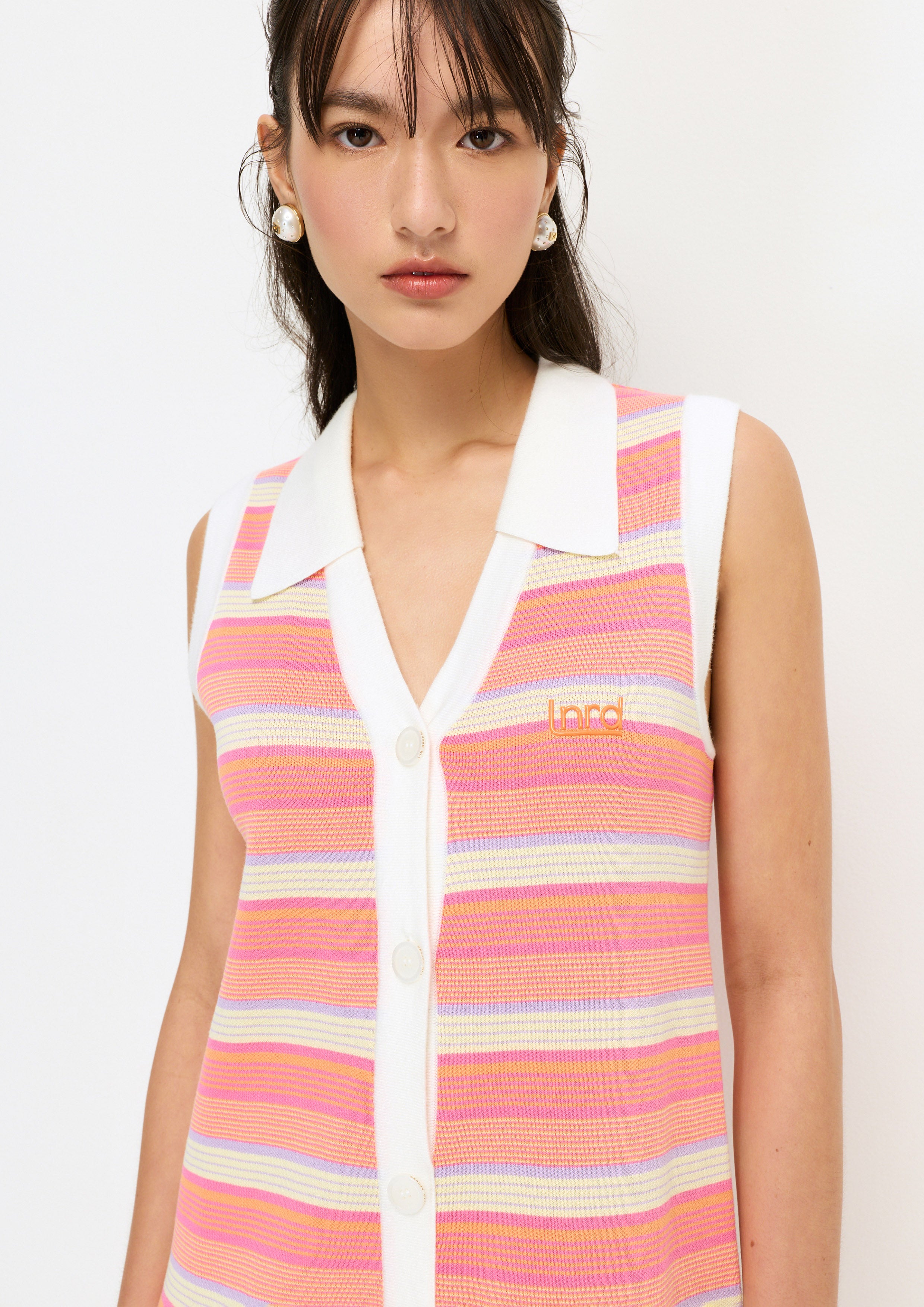 Stripe Knitted Mini Dress Melting Bloom