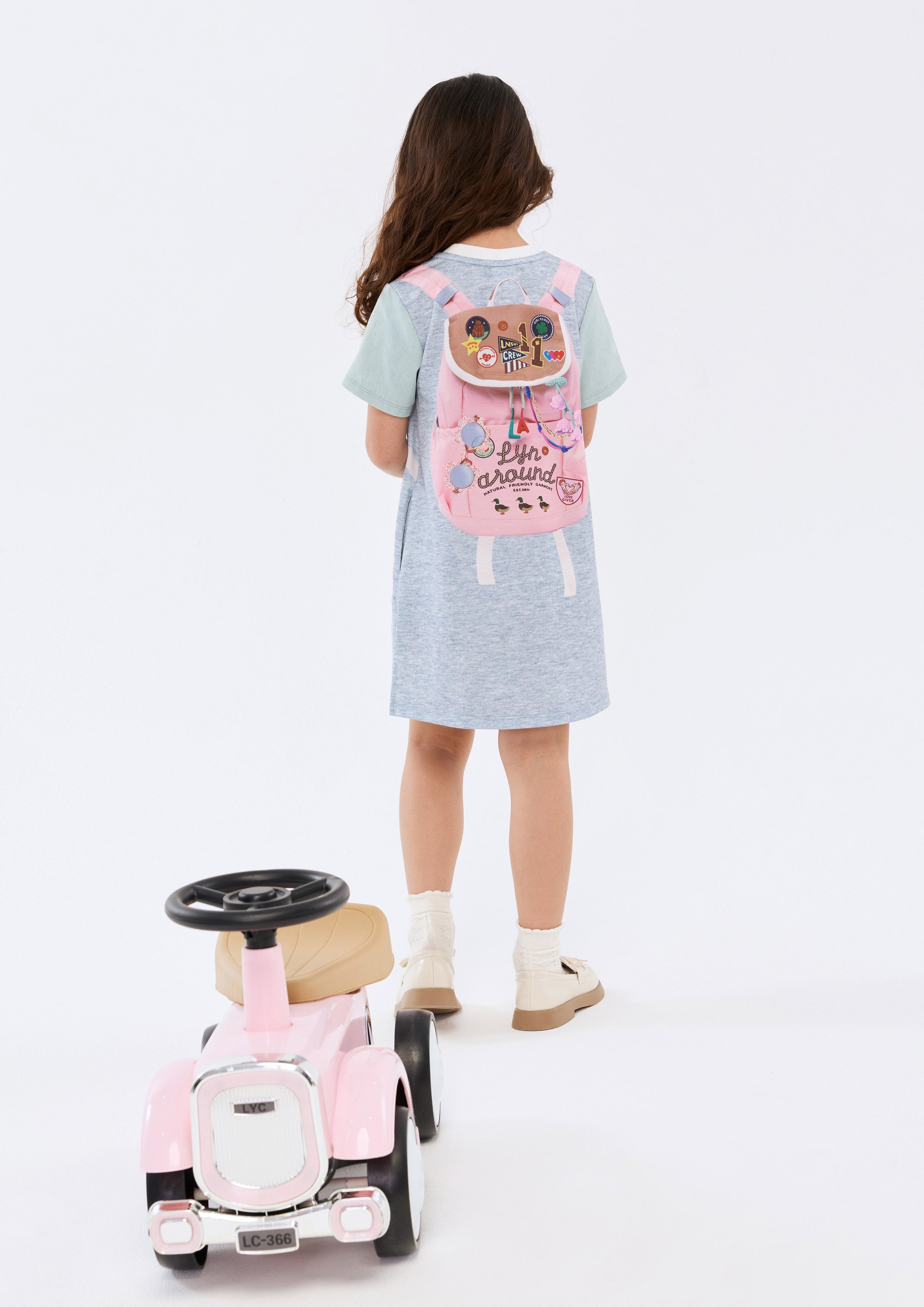 Logo Print Mini Dress For Mini Girls Camp Diary