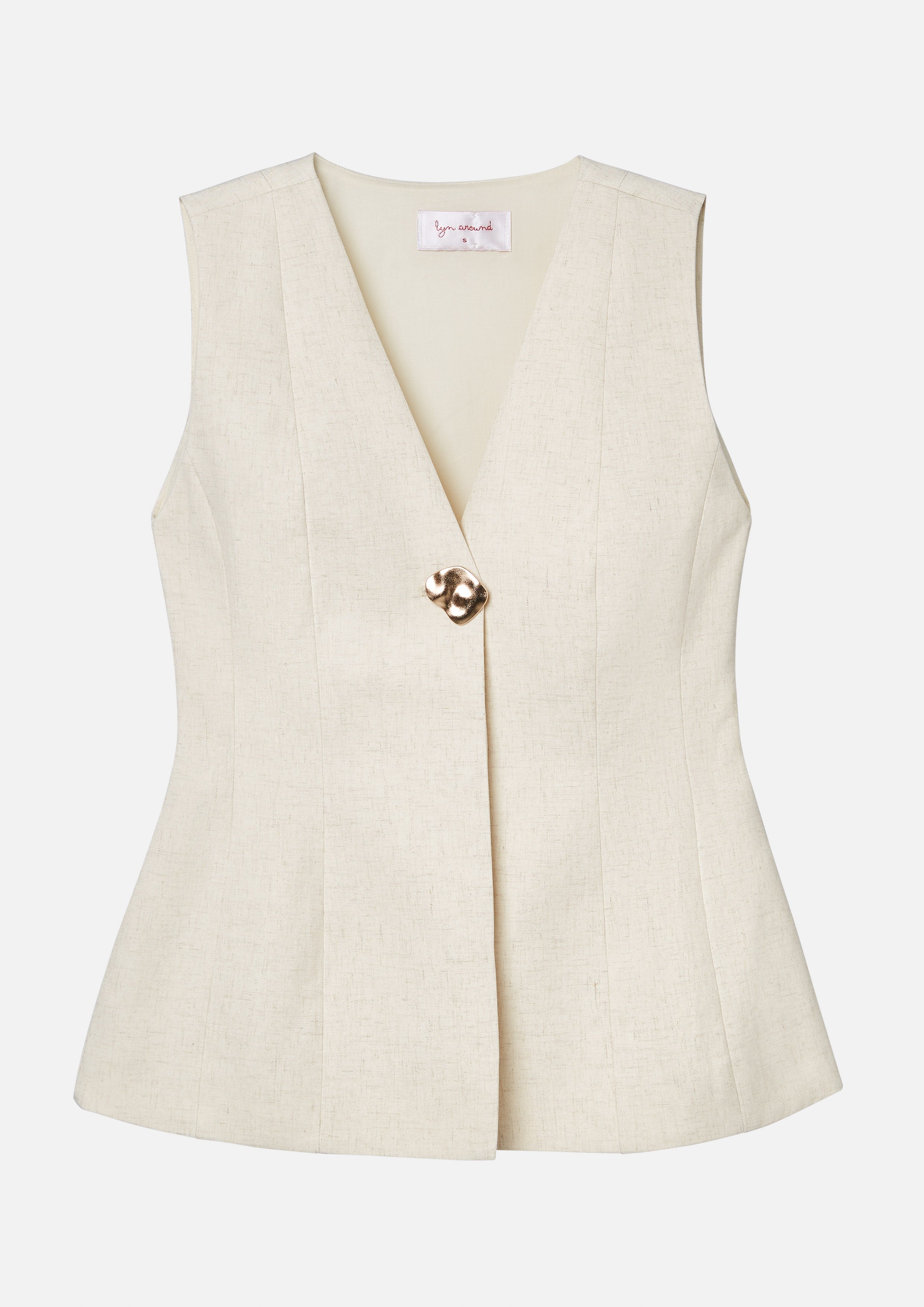 เสื้อแขนกุดแต่งกระดุมโลหะ คอลเลกชัน Weekender