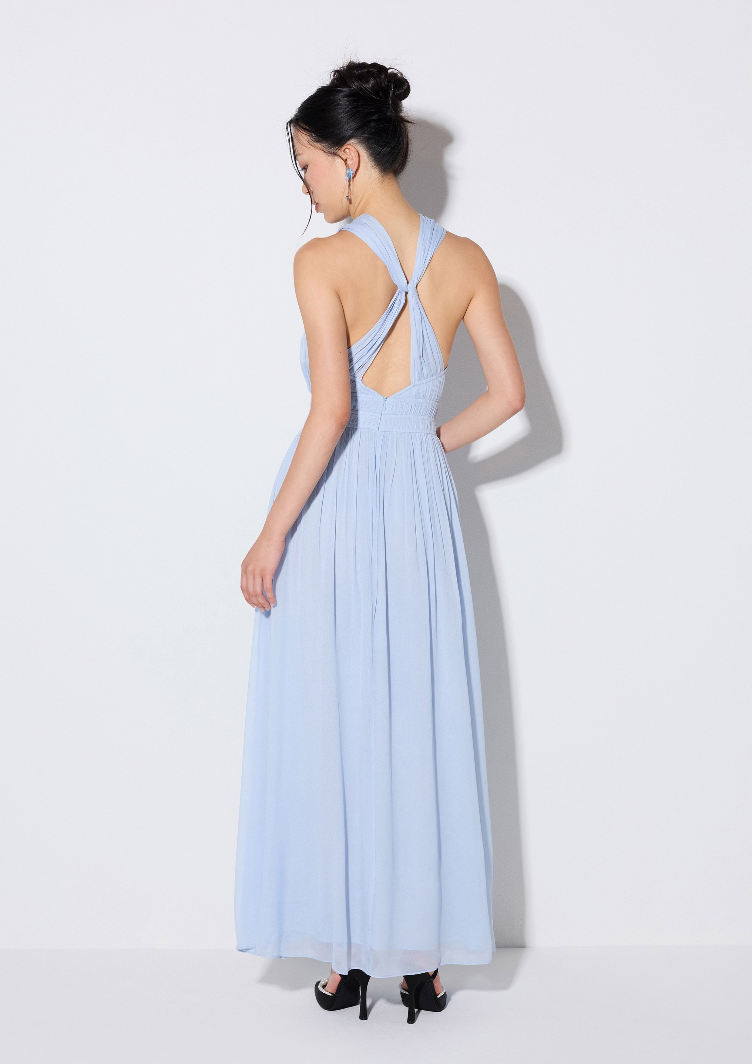 Sheer Halter Maxi Dress Weekender
