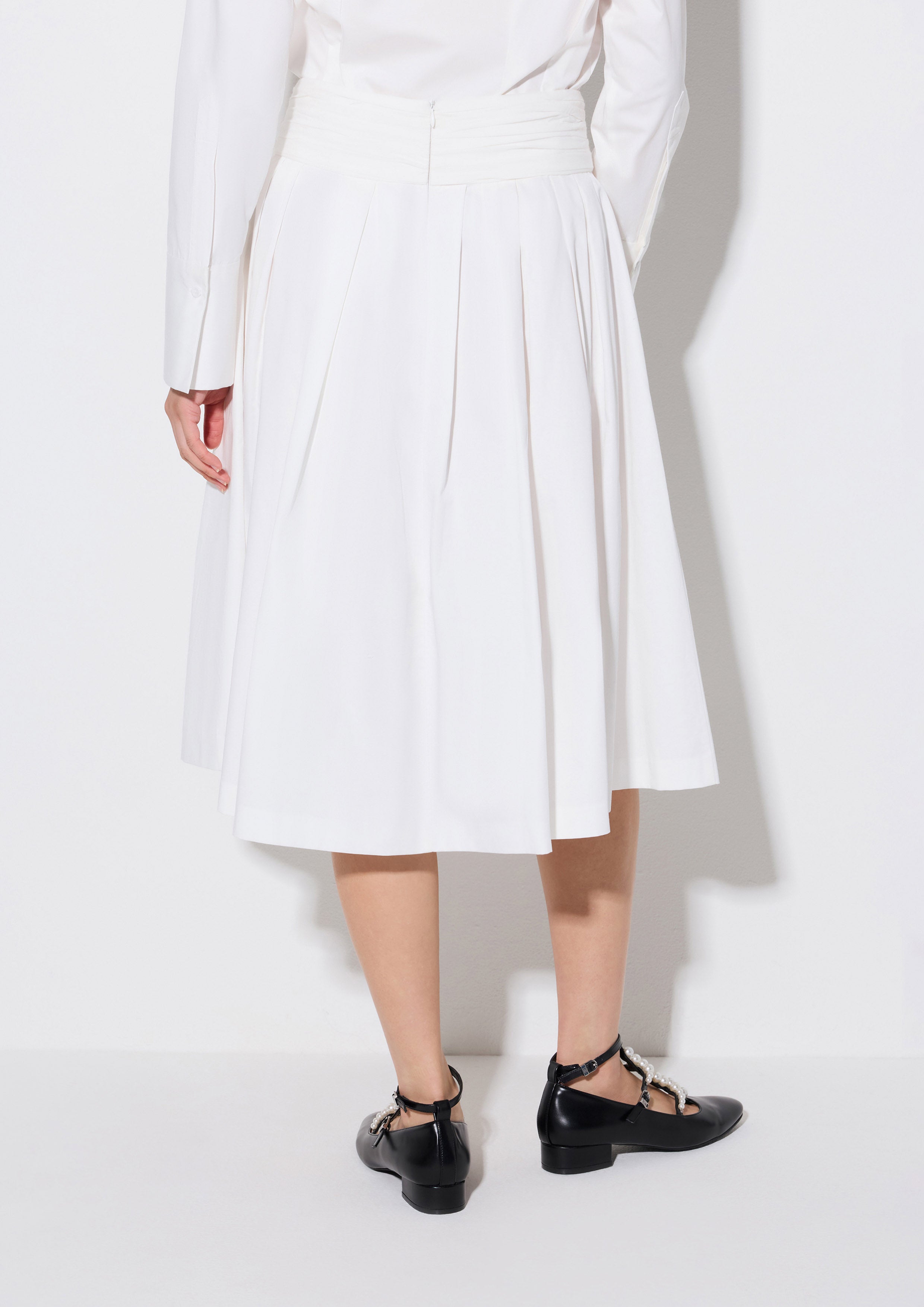 Floral Applique Midi Skirt Weekender
