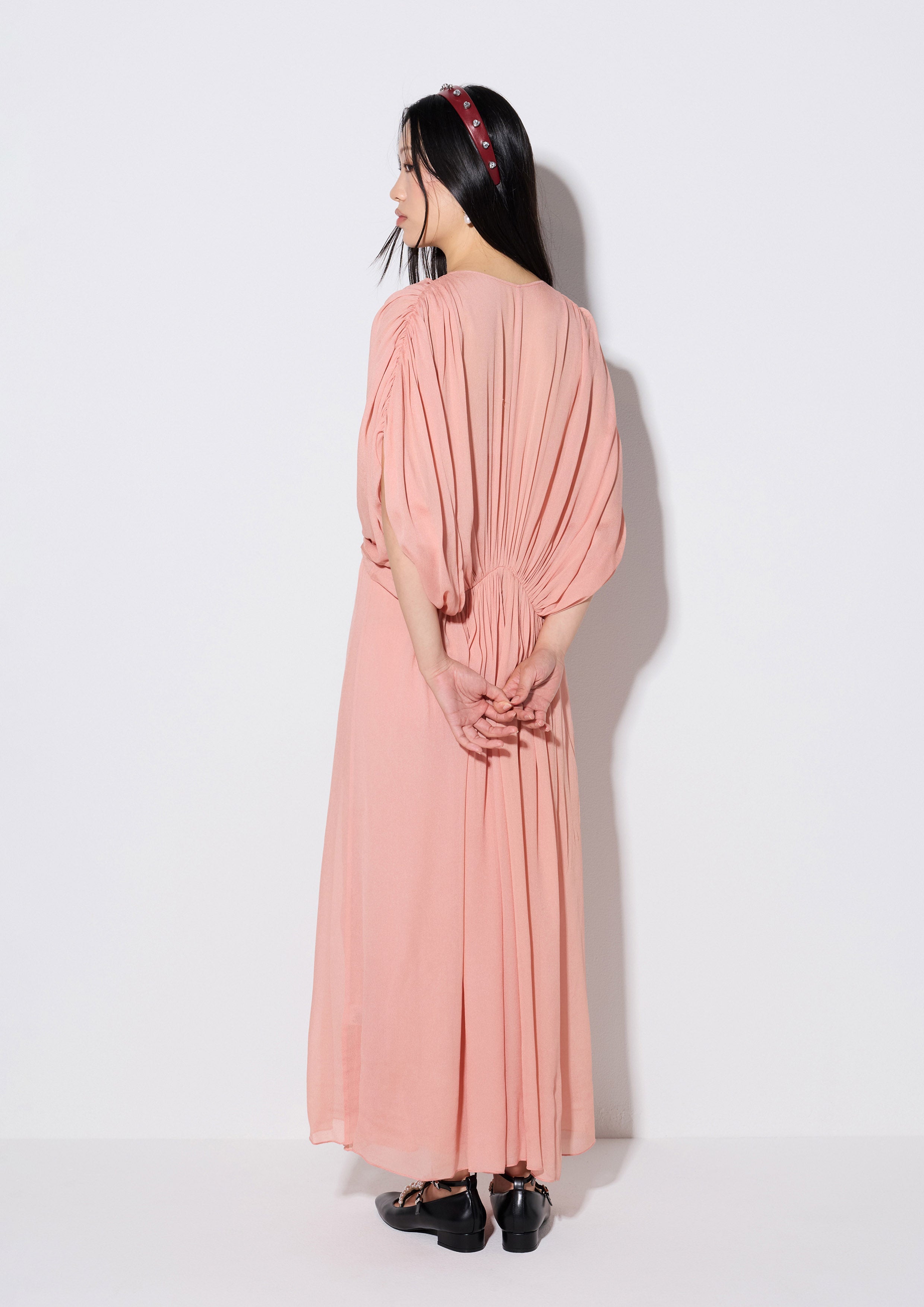 Drape Sleeve Maxi Dress Weekender