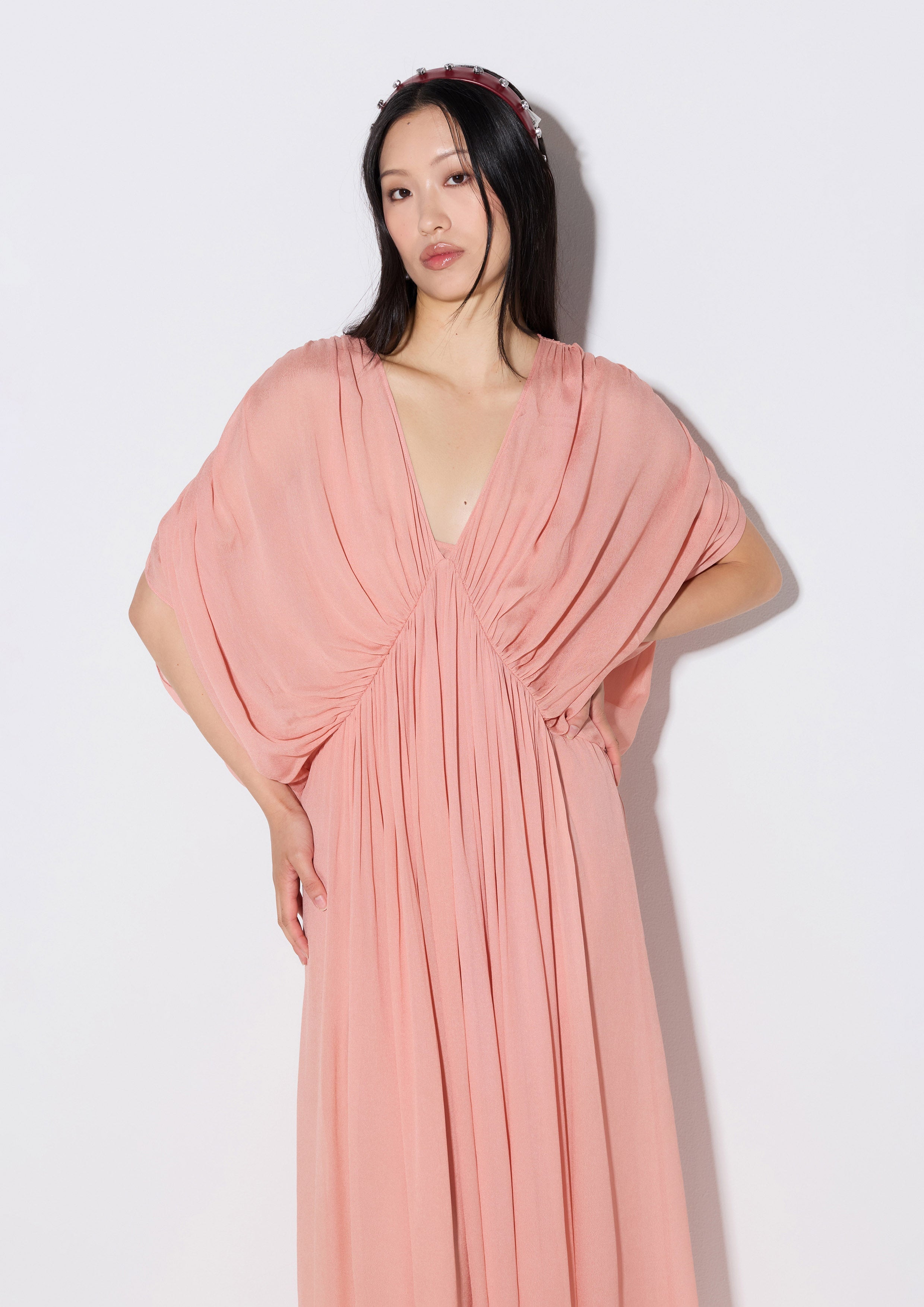 Drape Sleeve Maxi Dress Weekender