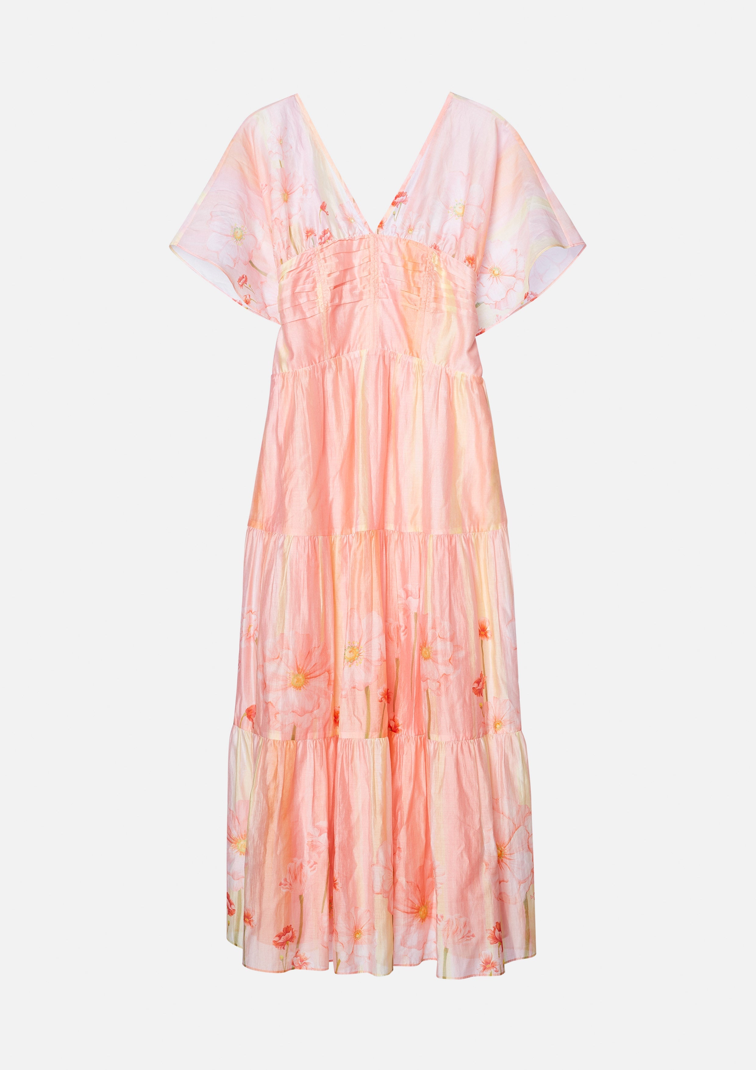 Floral Print Tiered Skirt Maxi Dress Oasis