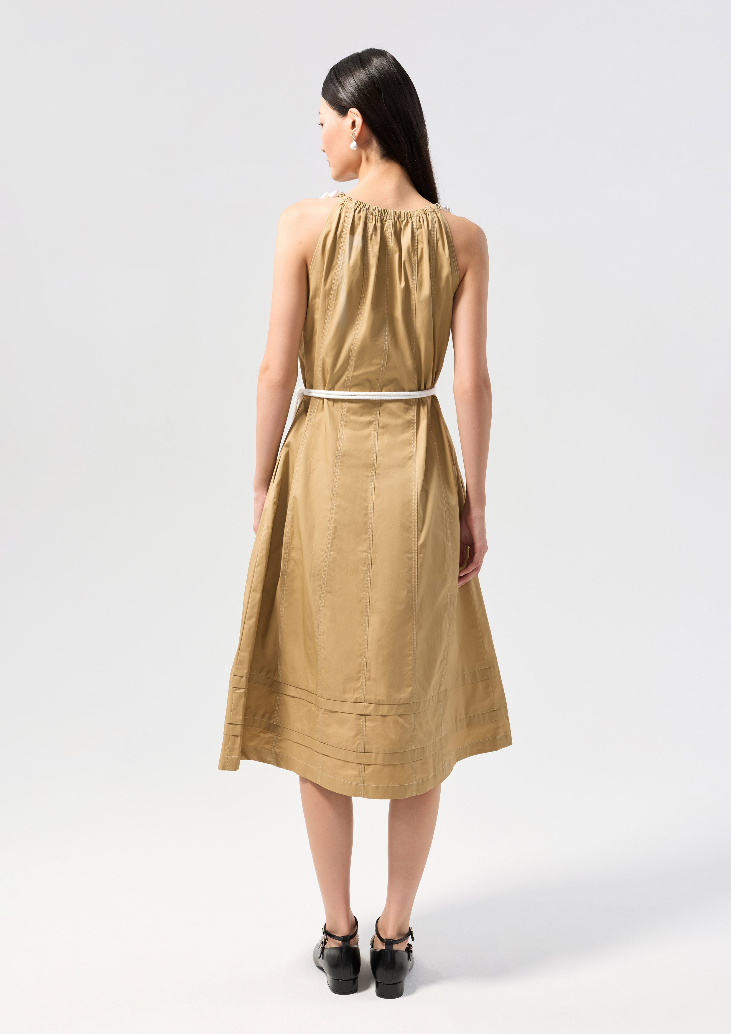 Crystal Embellished Halter Midi Dress Oasis