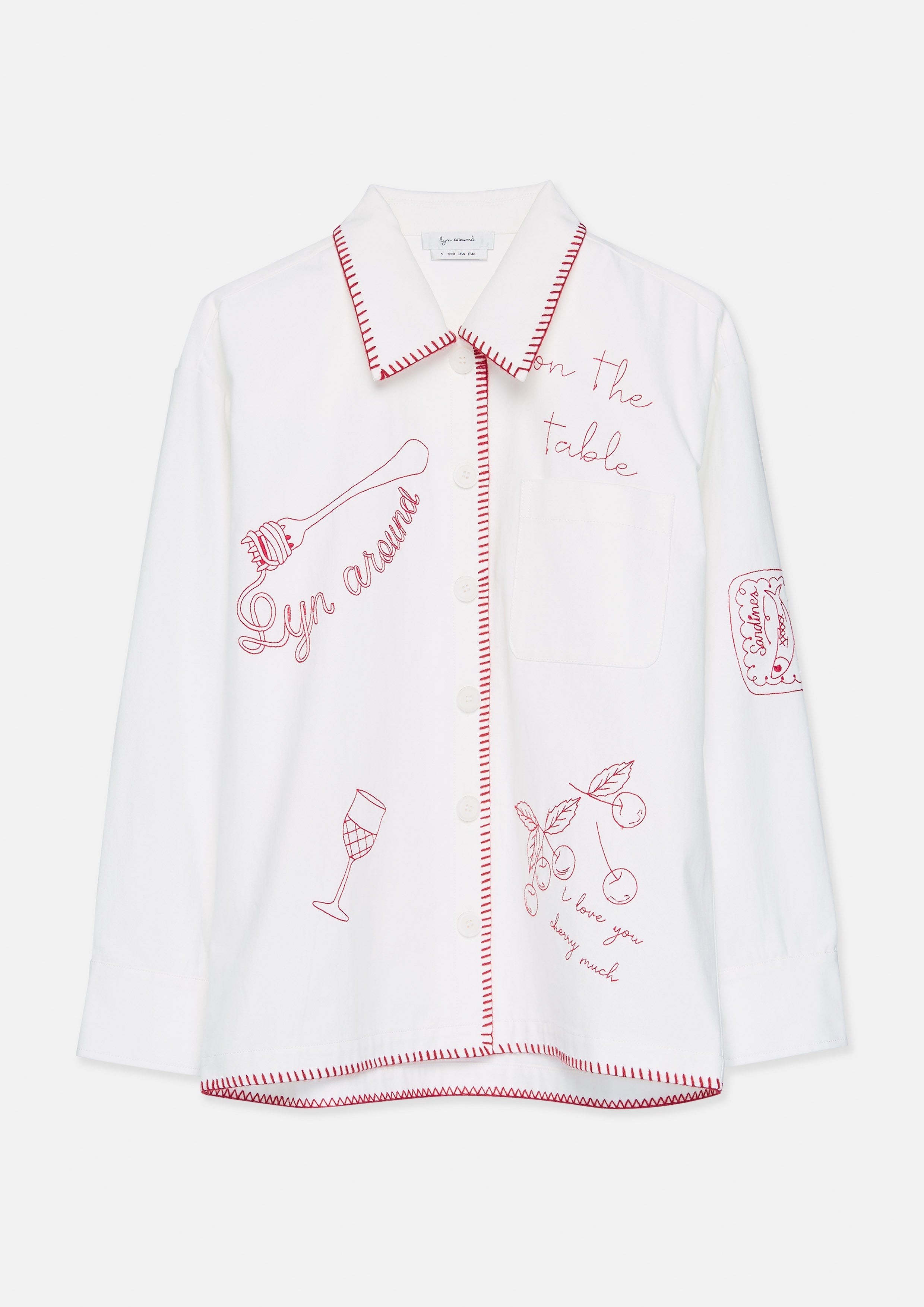 Contrast Color Embroidered Long Sleeve Jacket Chasing the Sun