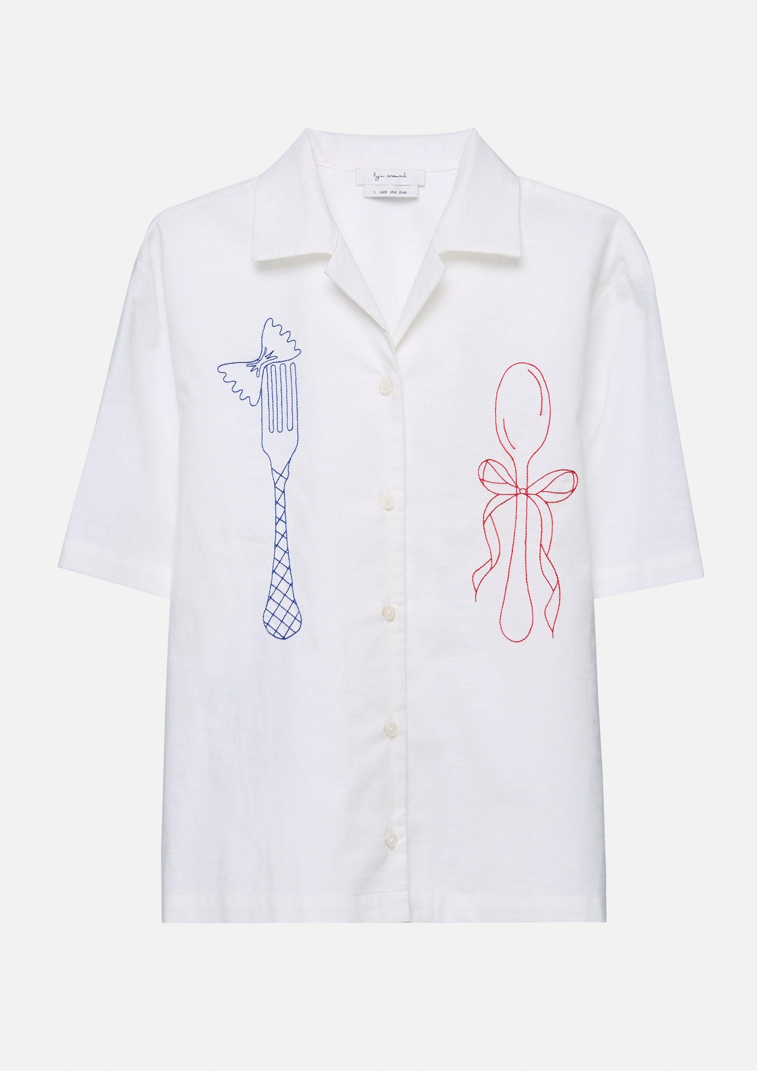 Short Sleeve Embroidered Shirt Chasing the Sun