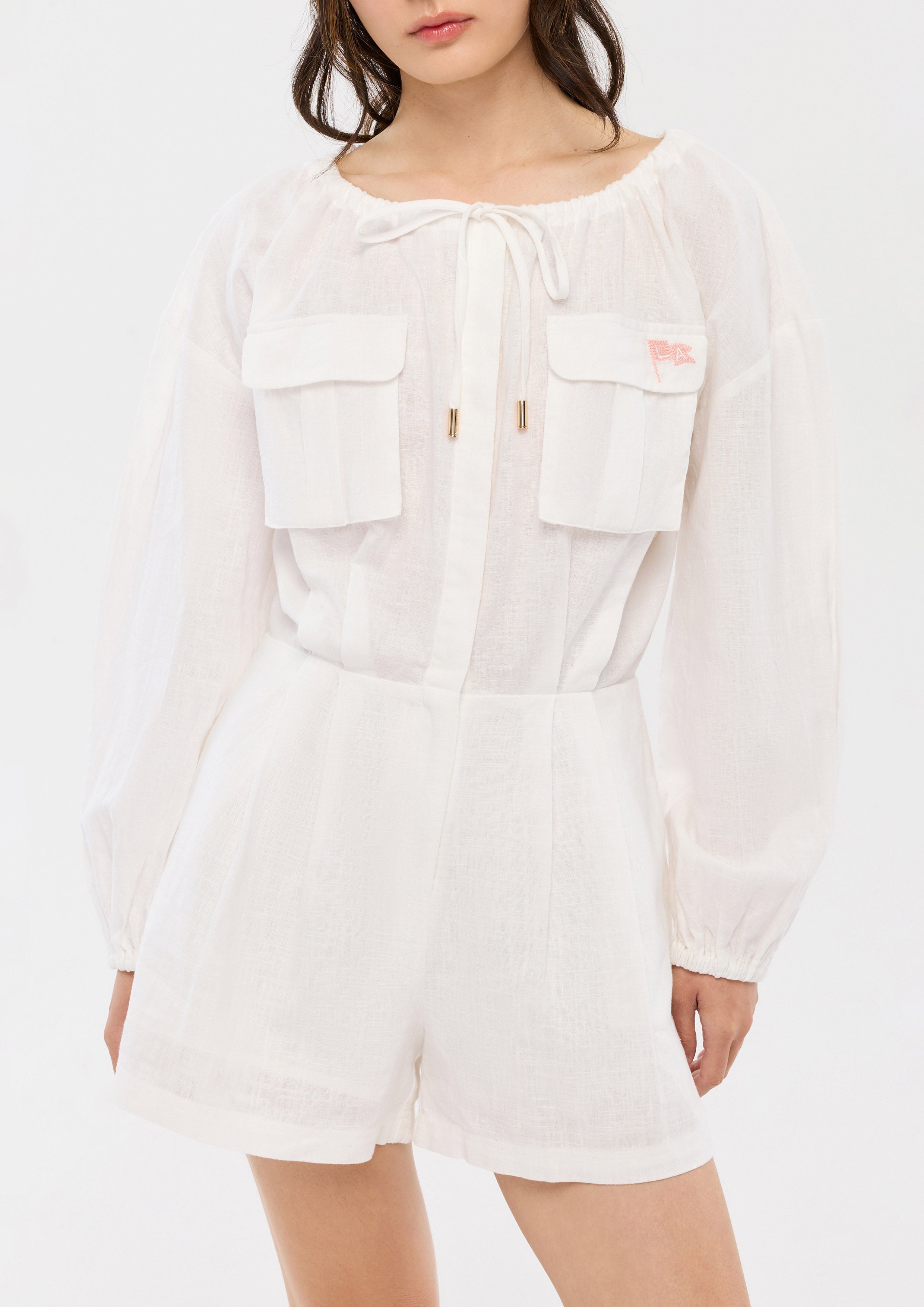 Long Sleeve Romper Camp Diary