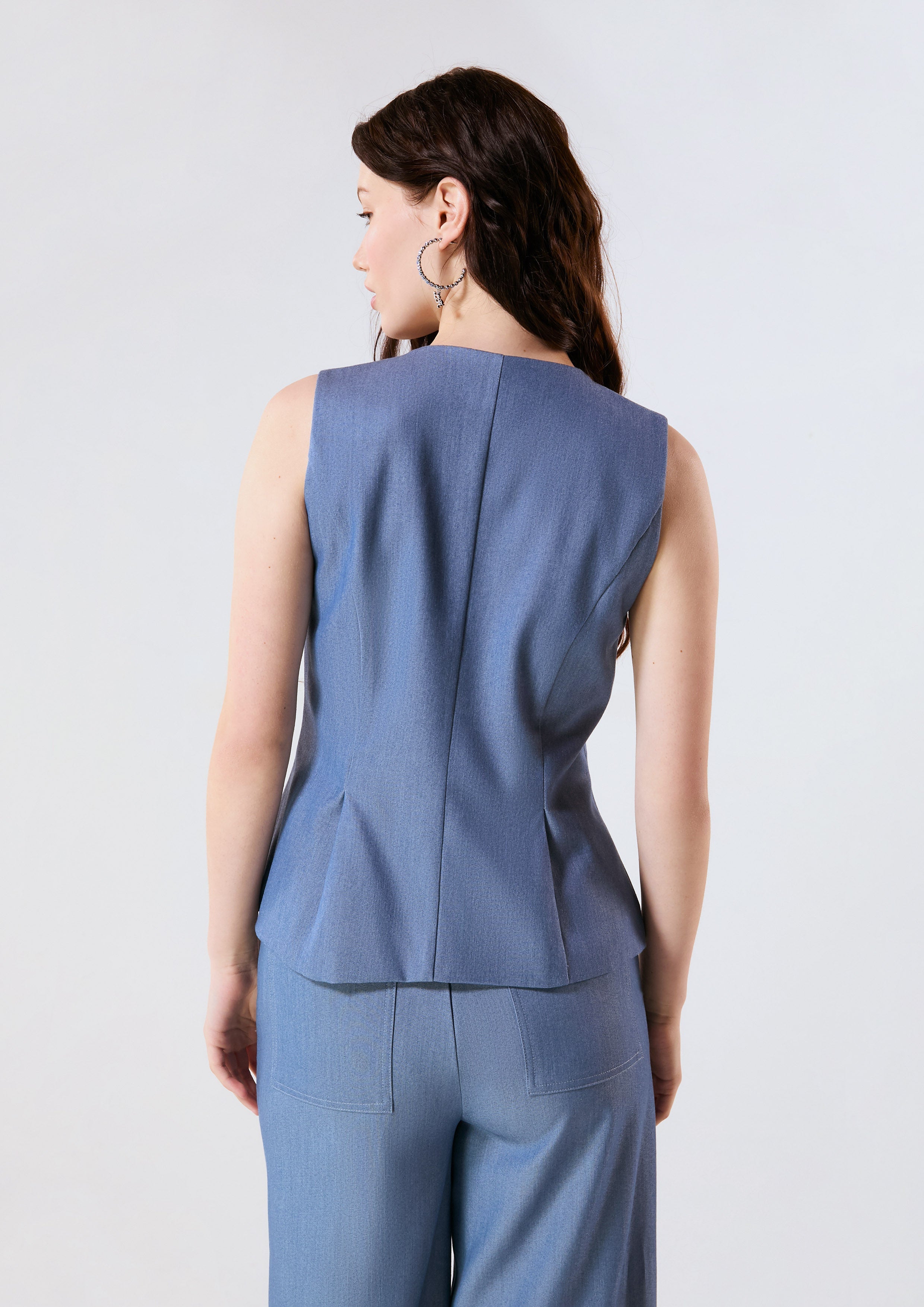 Flare Hem Sleeveless Top Califonia Yacht Club