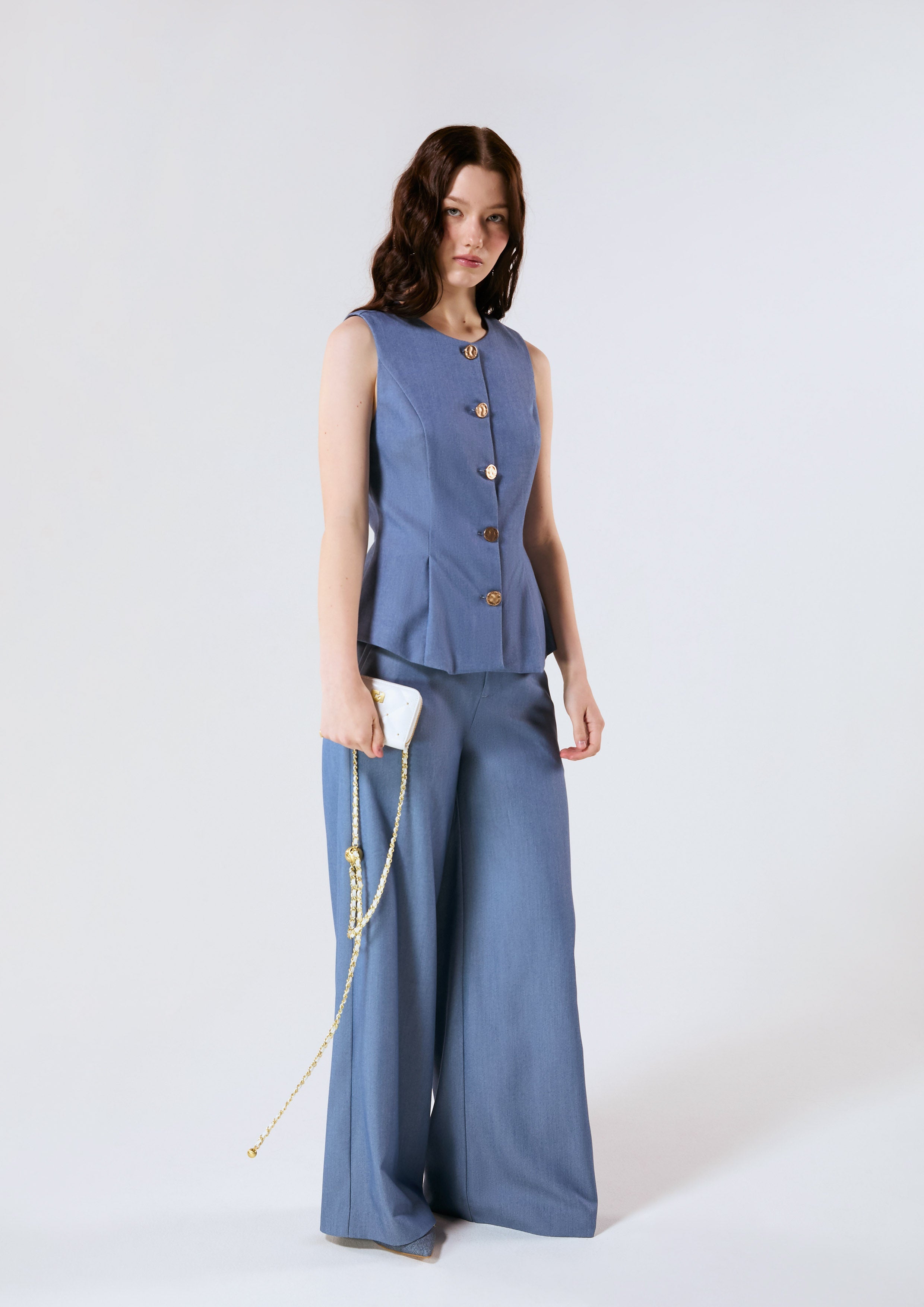 High Waist Wide Leg Trousers Califonia Yacht Club