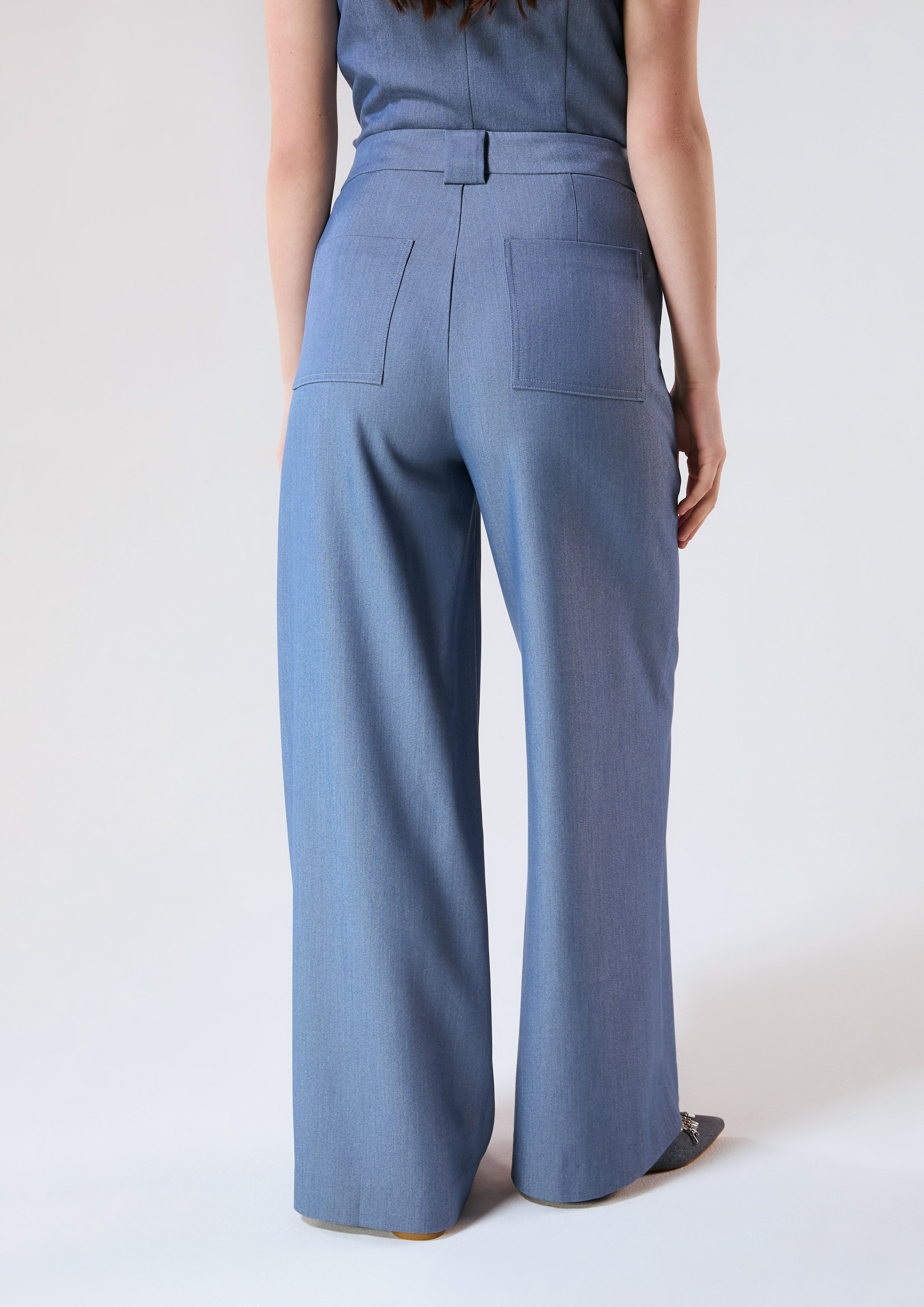 High Waist Wide Leg Trousers Califonia Yacht Club