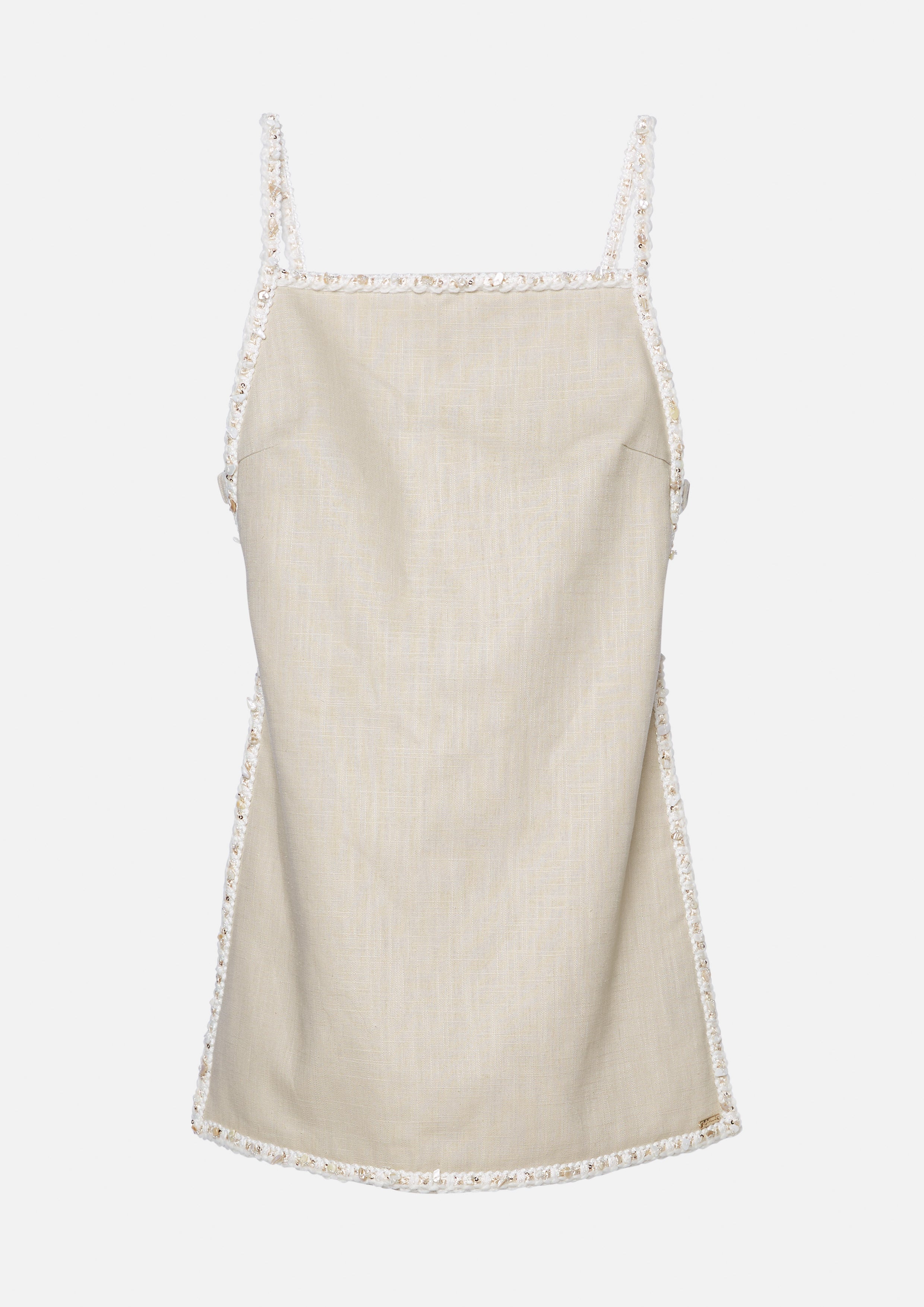 Tweed Trim Cami Strap Top With Shorts Set Chasing the Sea