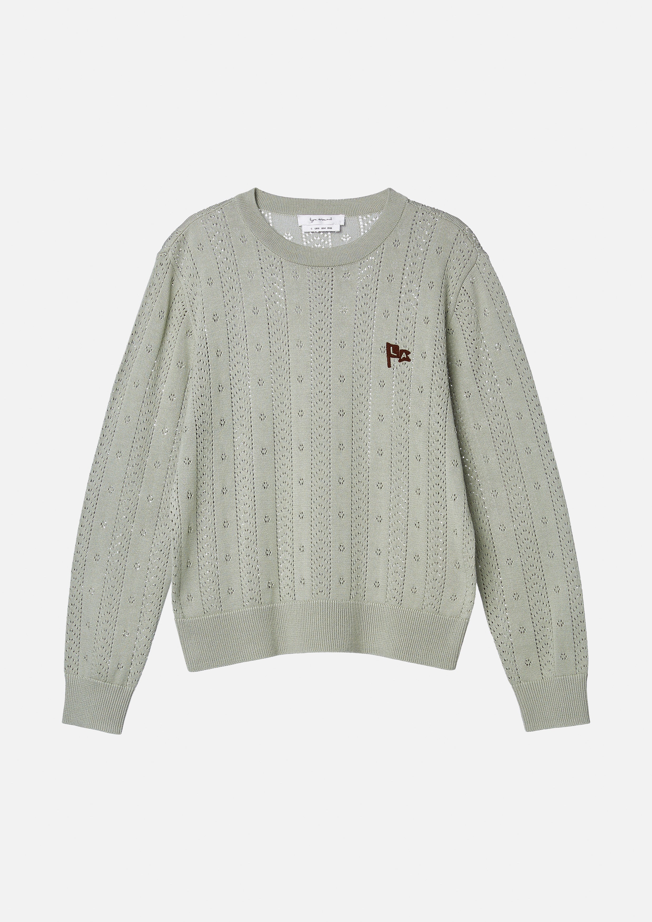 เสื้อแขนขาวถักโครเชต์ปักโลโก้ คอลเลกชัน Camp Diary