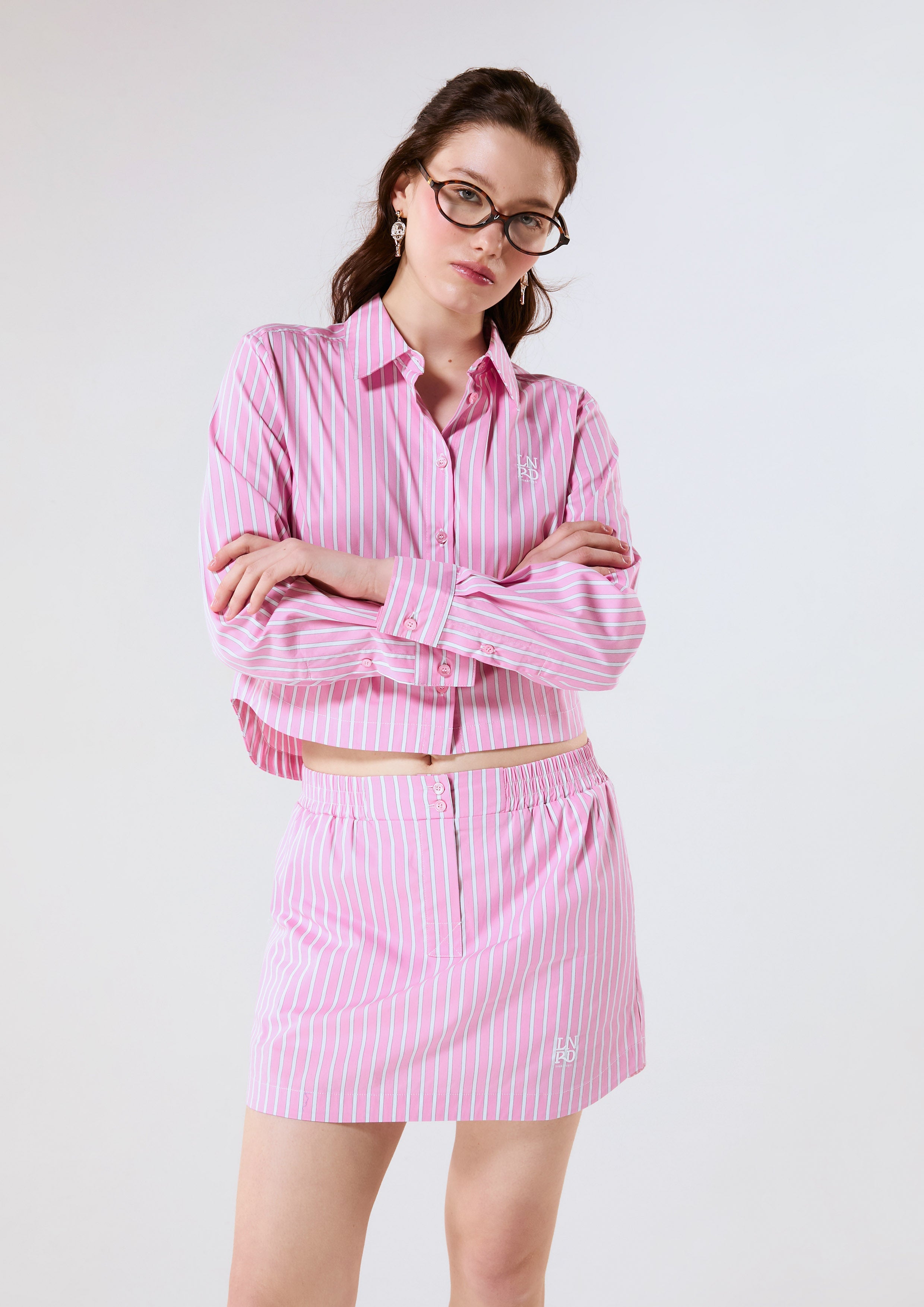 Stripe Long Sleeve Shirt and Stripe Shorts LNRD Signature