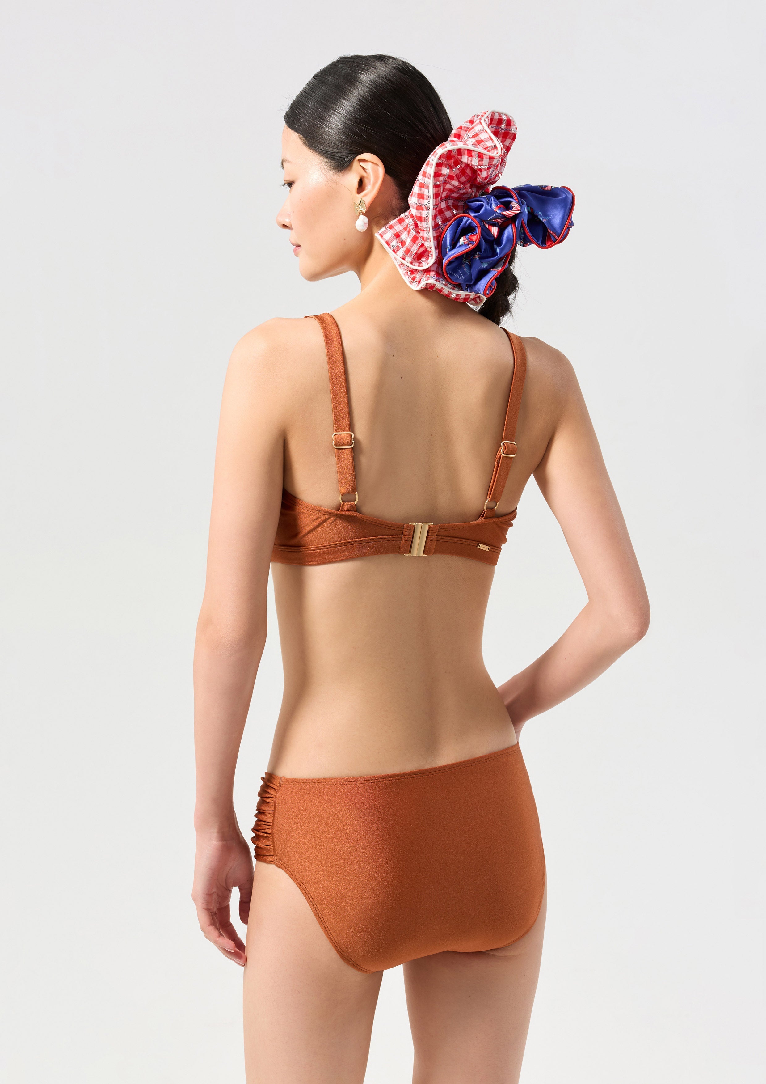 Star Motif Embellished Two-Piece Swimwear Chasing the Sea