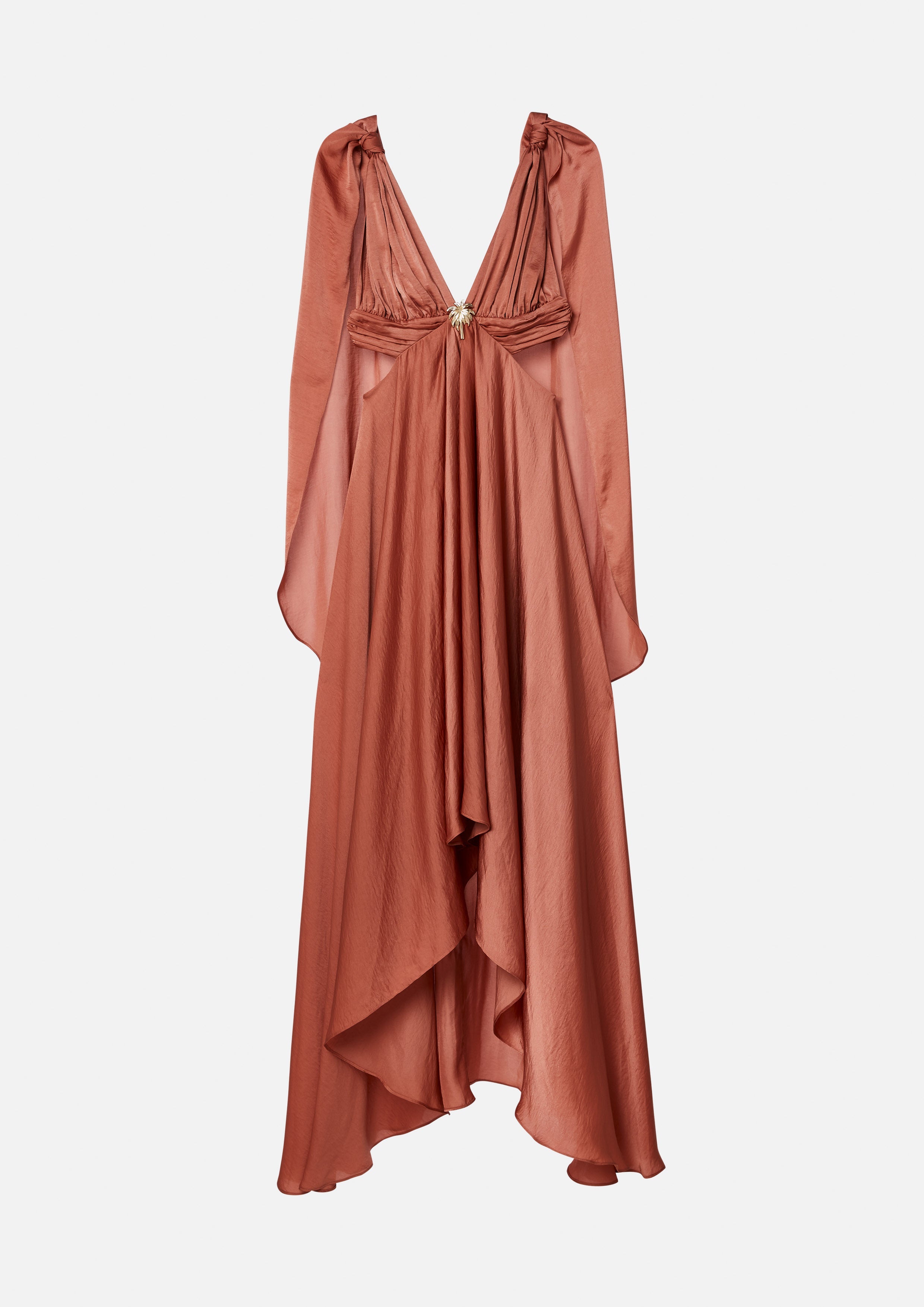 Satin Handkerchief Skirt Maxi Dress Salt & Sol