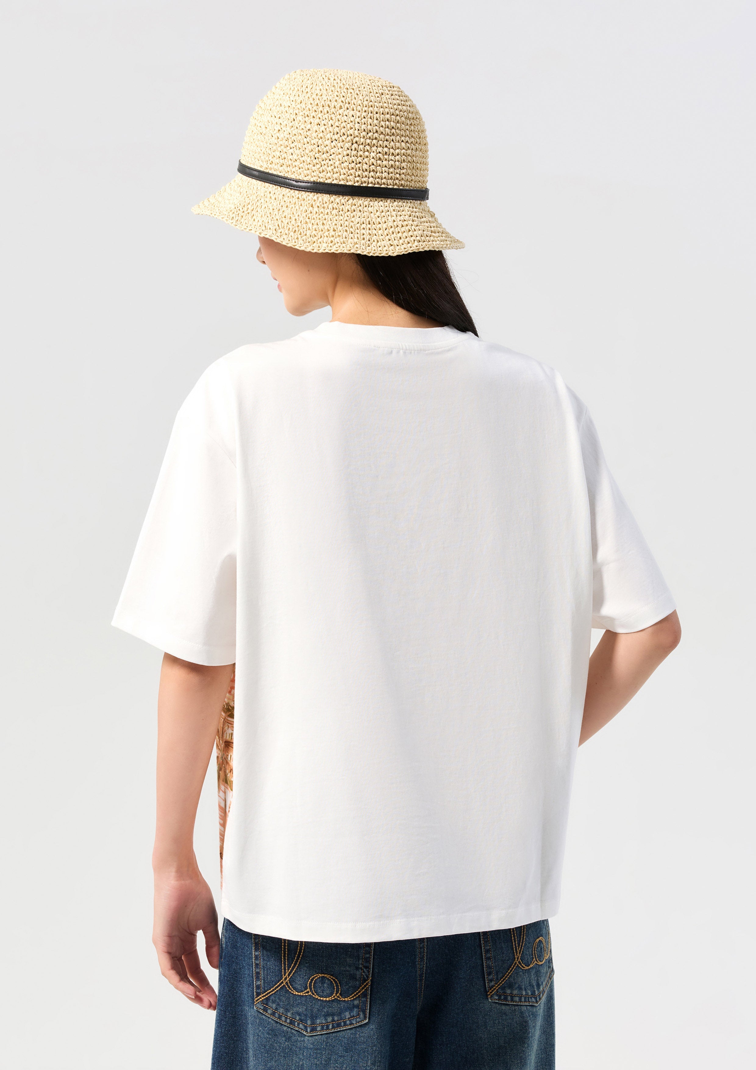 Print Embroidered Logo T-Shirt Palm Spring