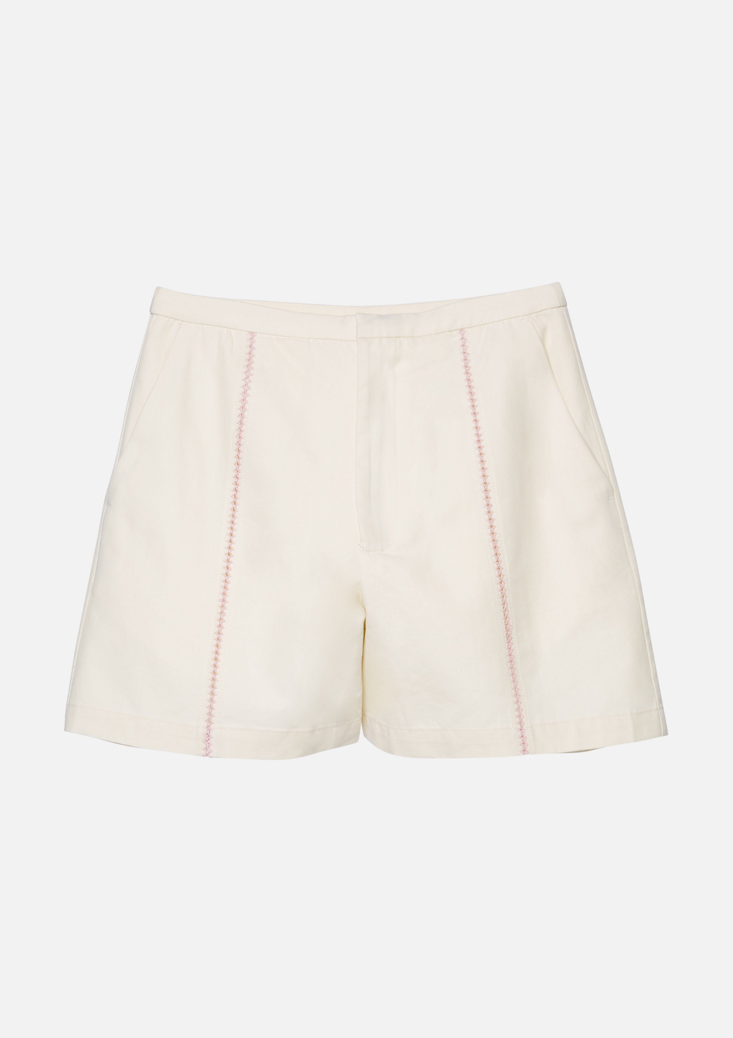 Contrast Stitching High Waist Shorts Palm Spring