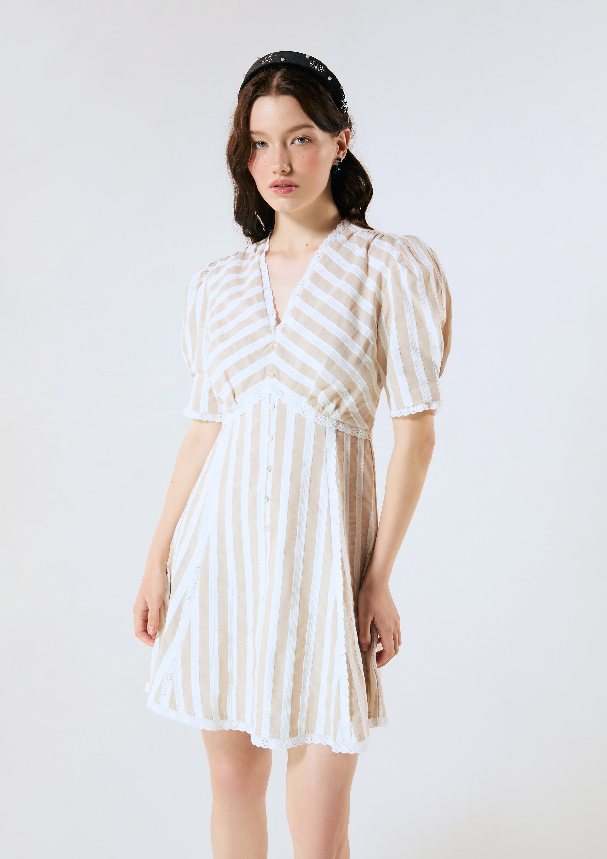 Stripe Mini Dress Palm Spring