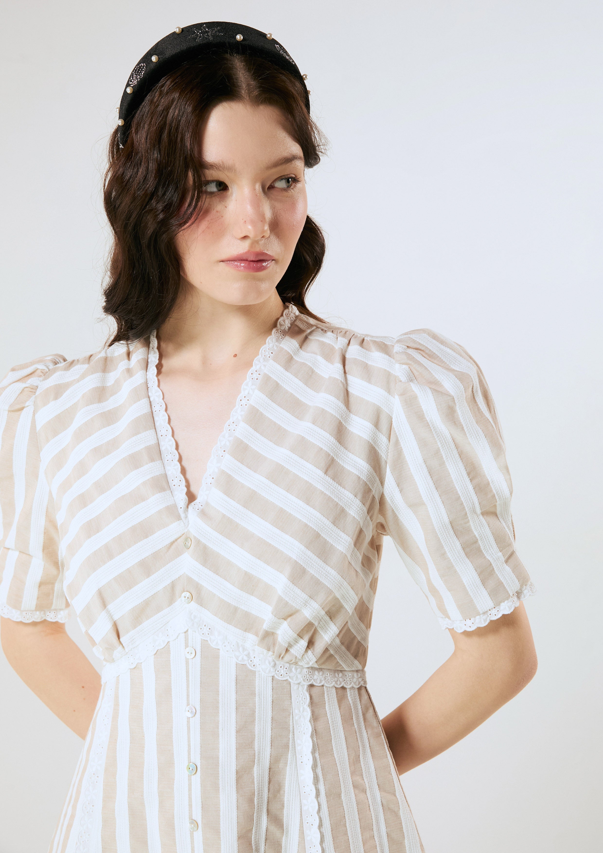 Stripe Mini Dress Palm Spring