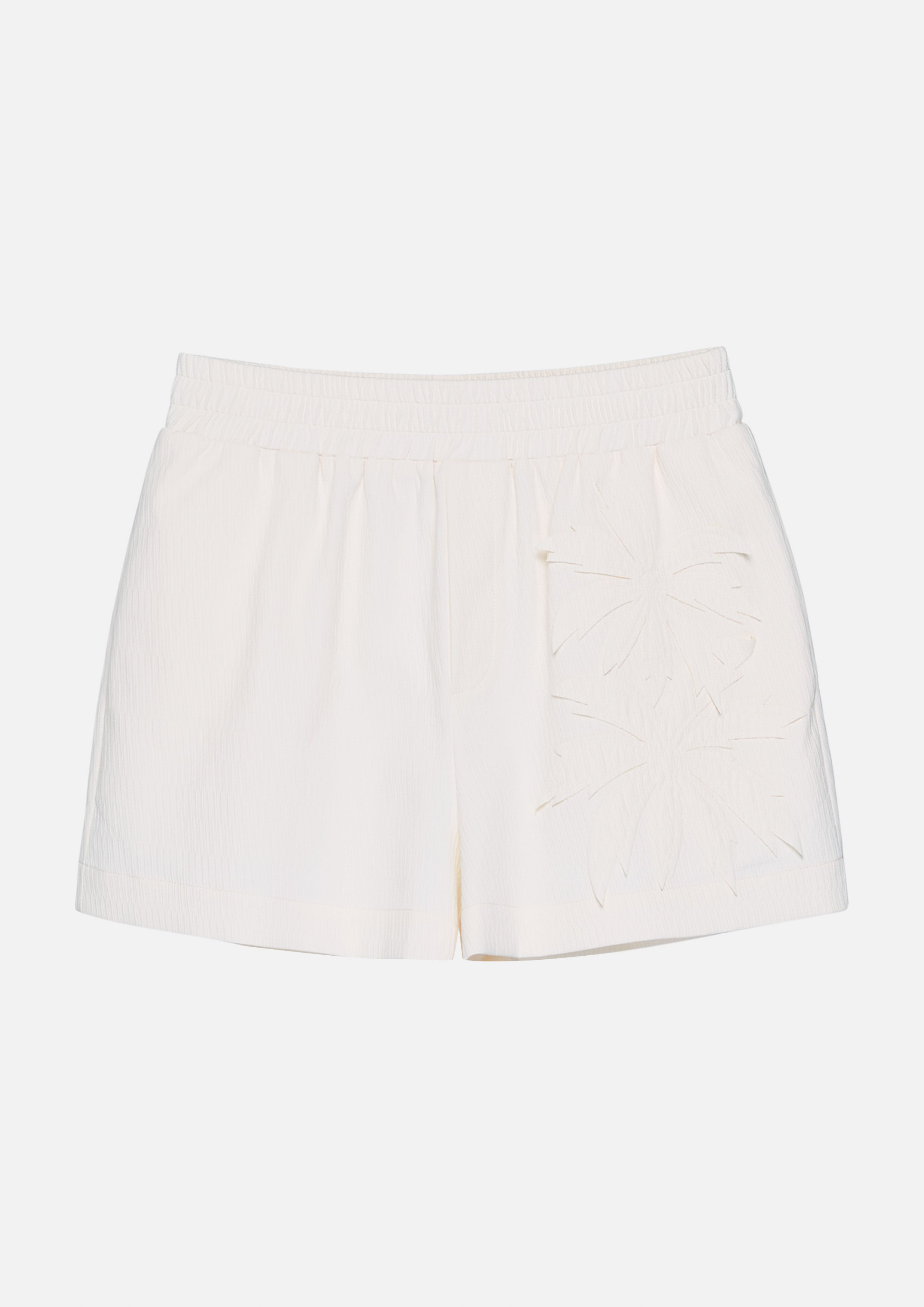 กางเกงขาสั้นตกแต่งแอปพลิเก้ คอลเลกชัน Oasis