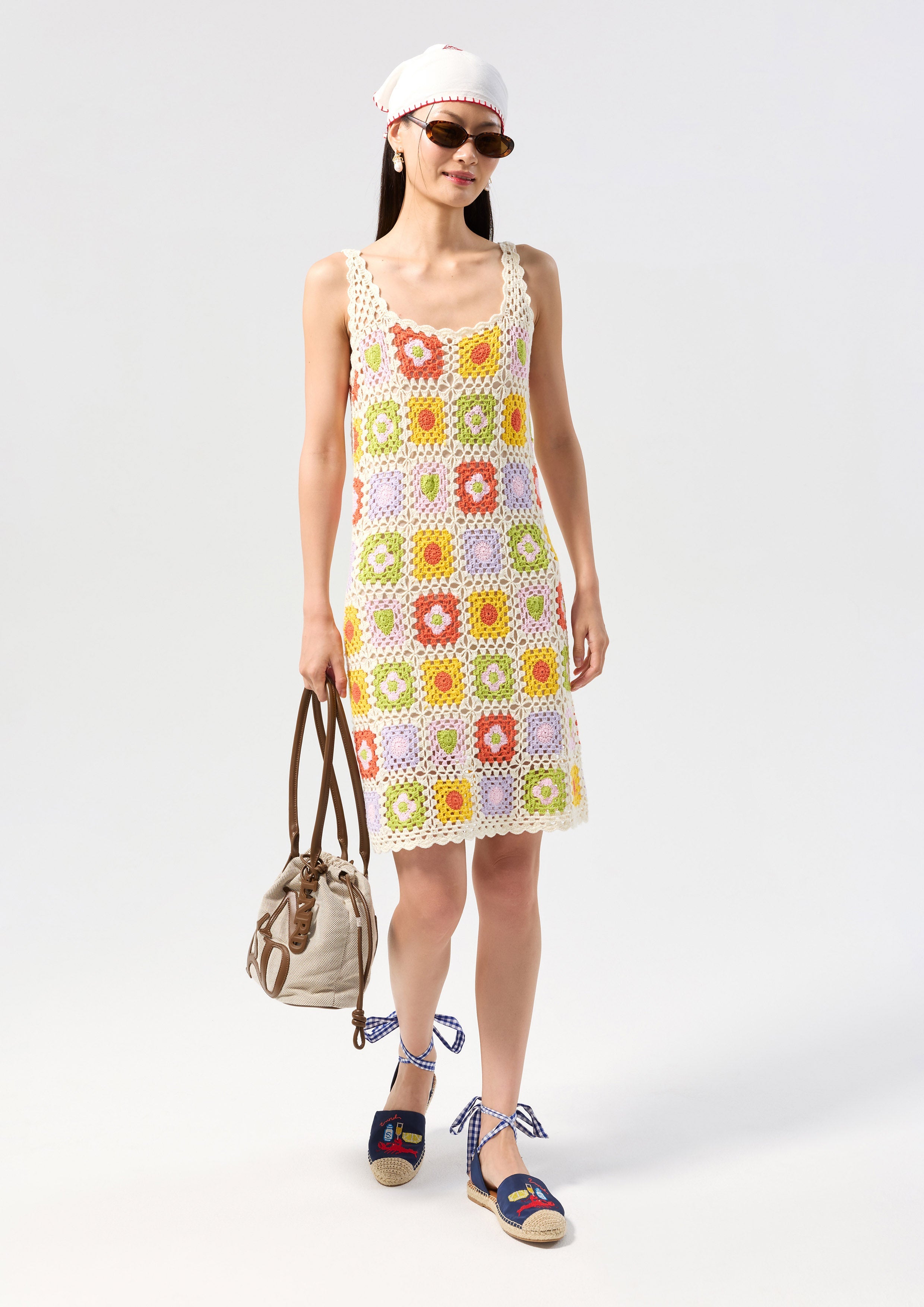 Crochet Cami Mini Dress Oasis