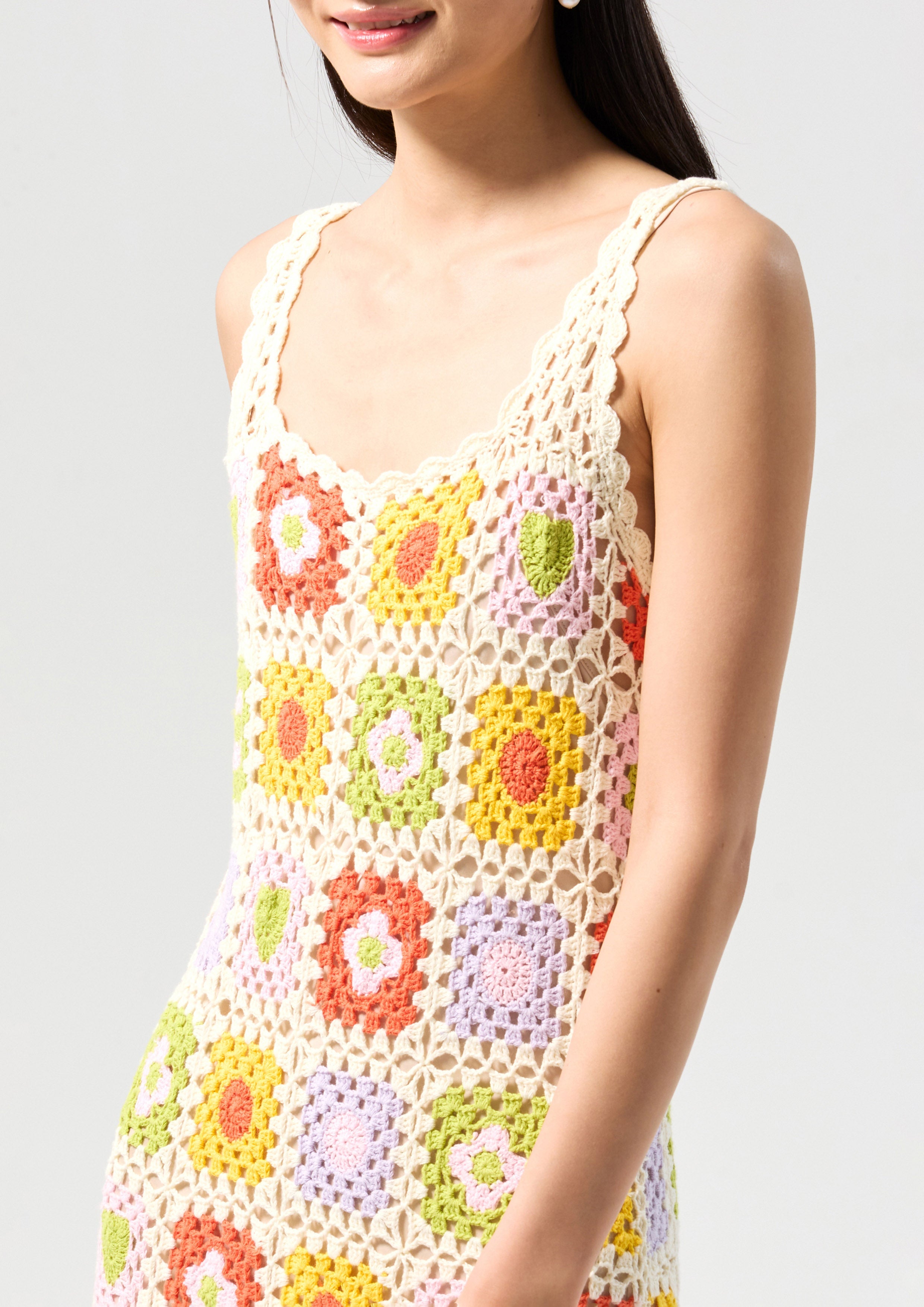Crochet Cami Mini Dress Oasis