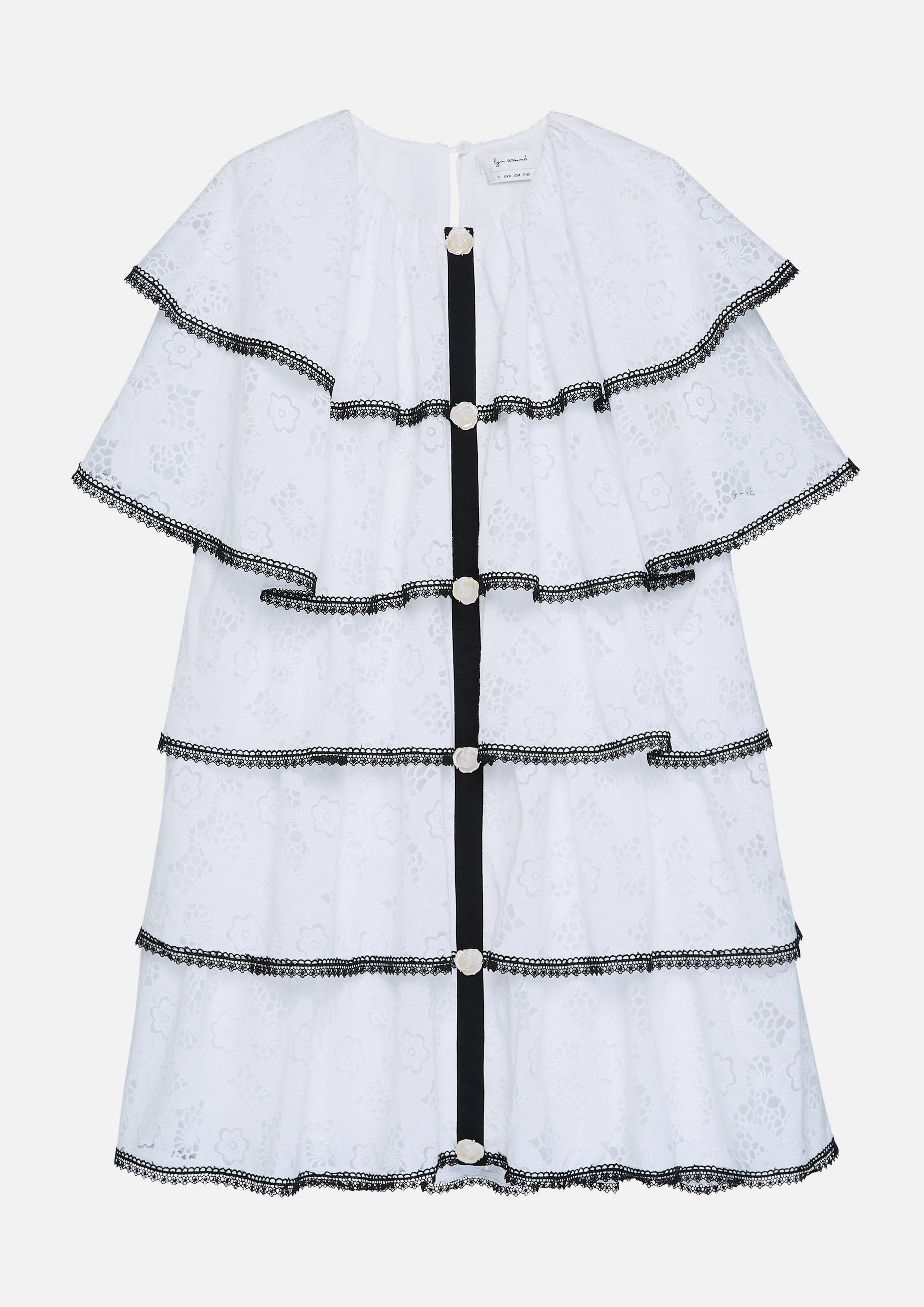 Lace Ruffle Mini Dress Oasis