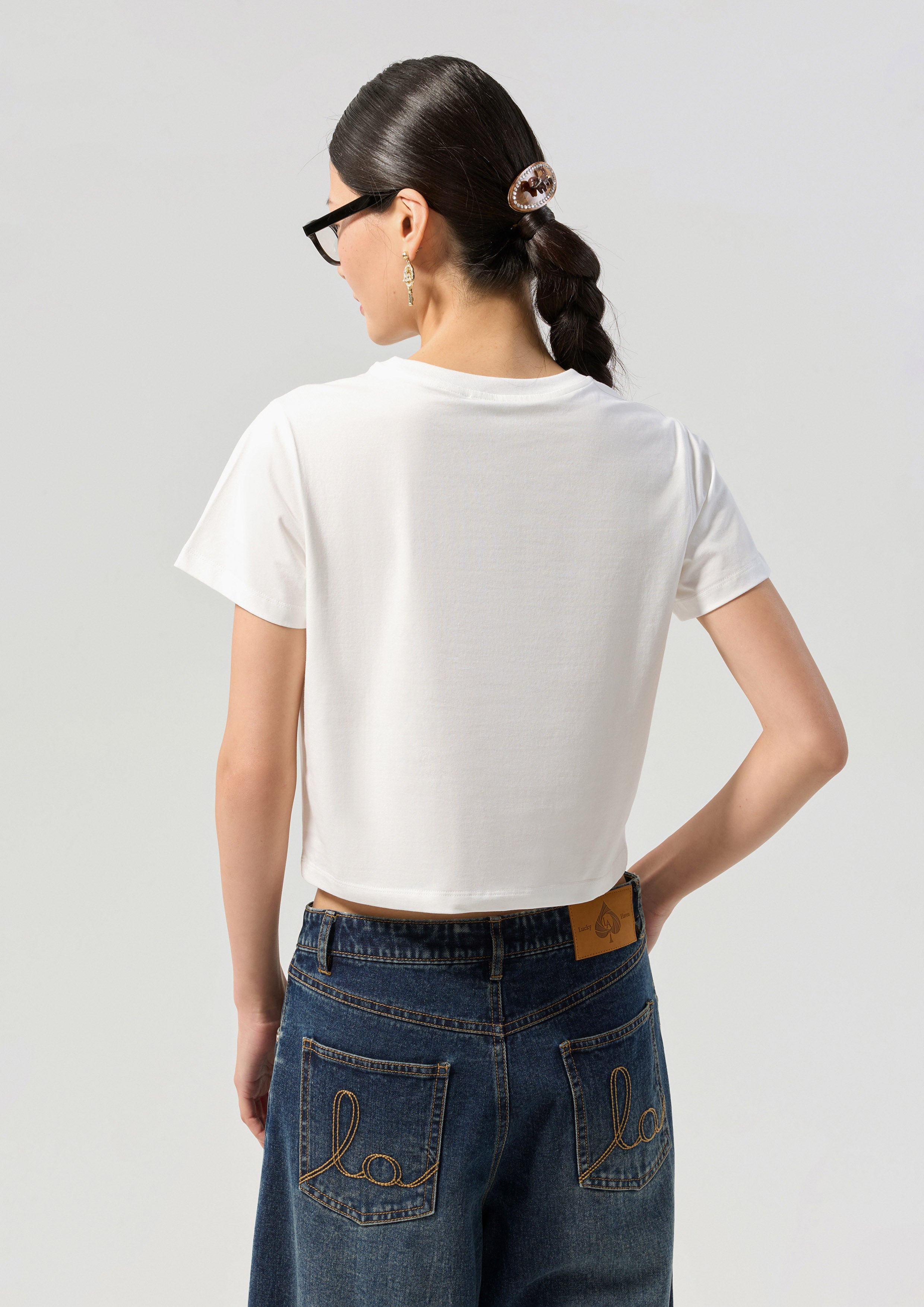 Tabby Cat Crop T-Shirt LNRD Signature