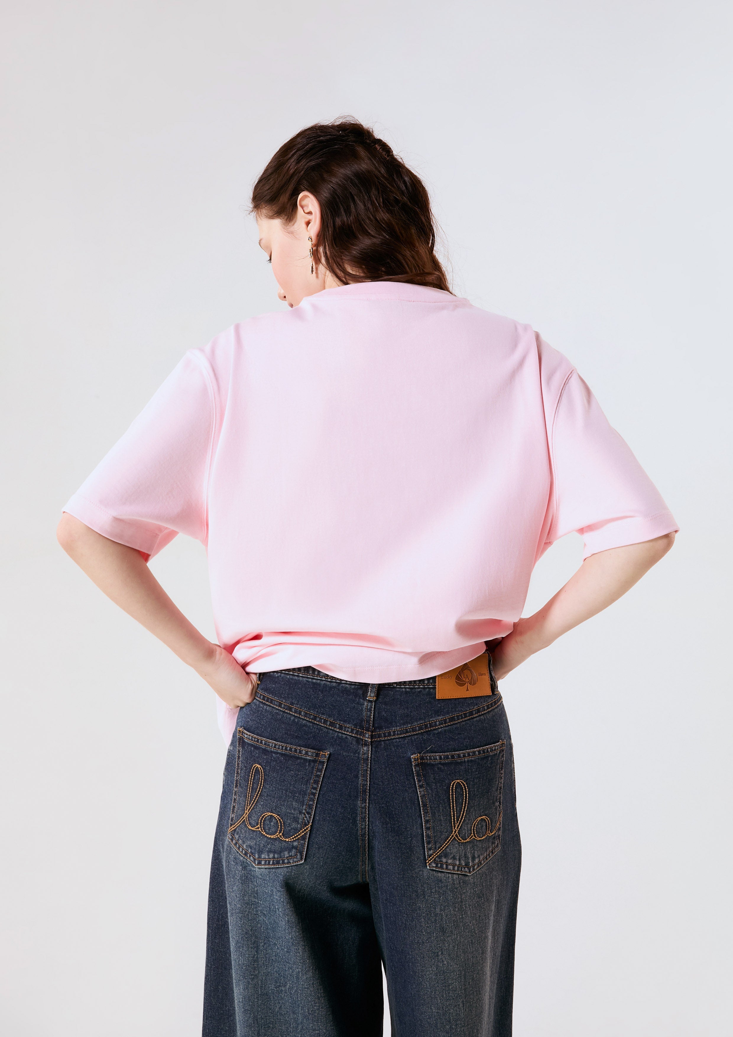 Tabby Cat Logo Oversized T-Shirt LNRD Signature