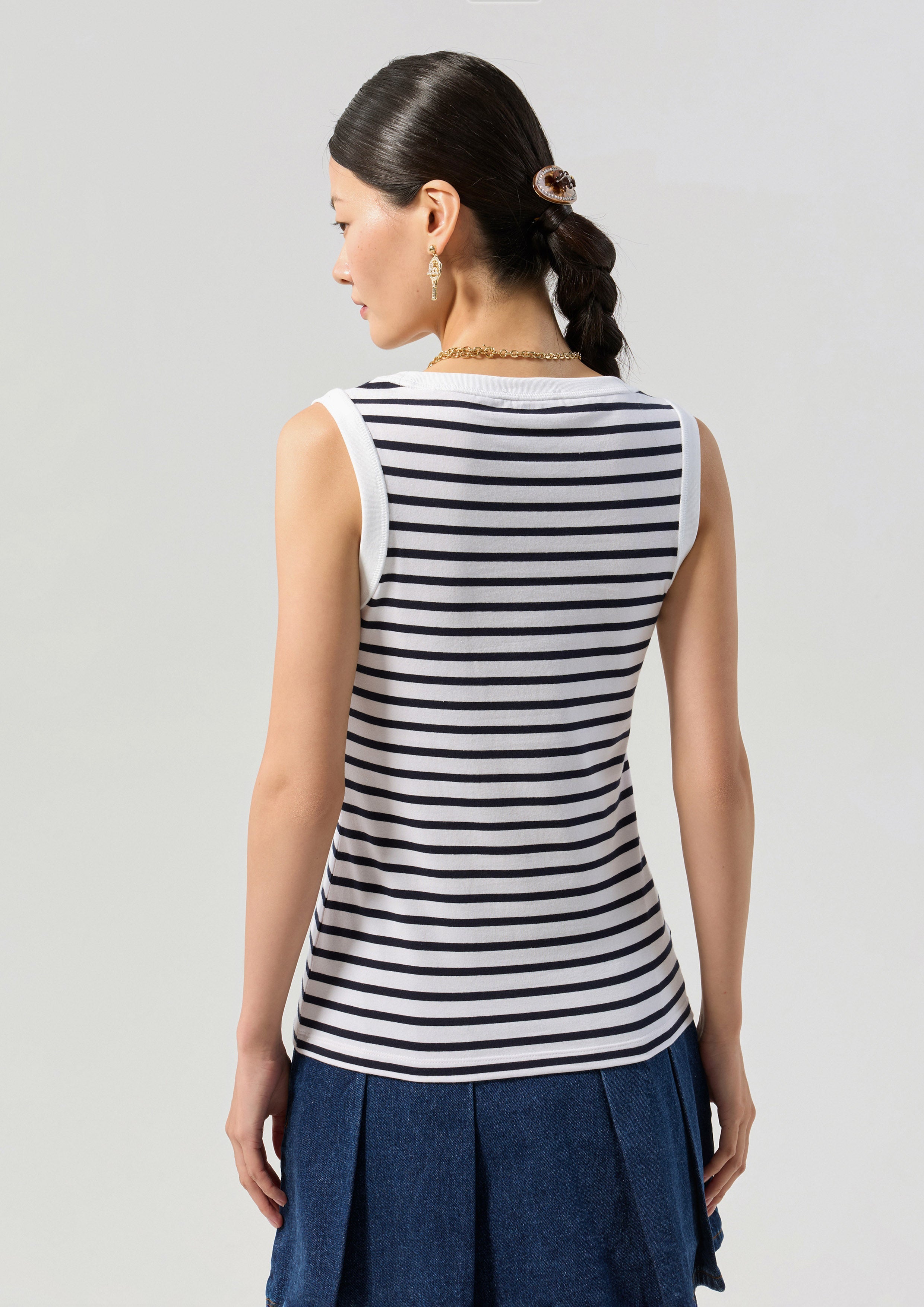 Logo Stripe Tank Top LNRD Signature