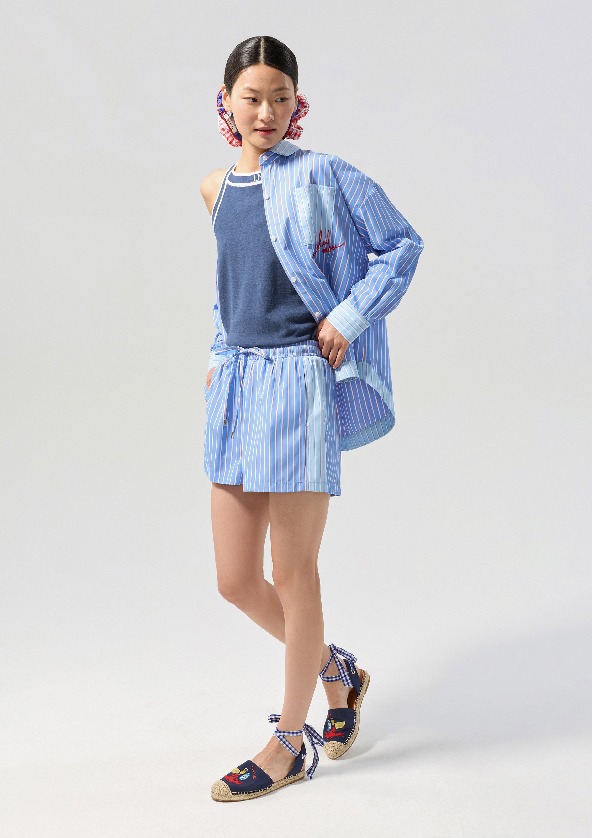 เสื้อกล้ามผ้านิตปักโลโก้ คอลเลกชัน Califonia Yacht Club