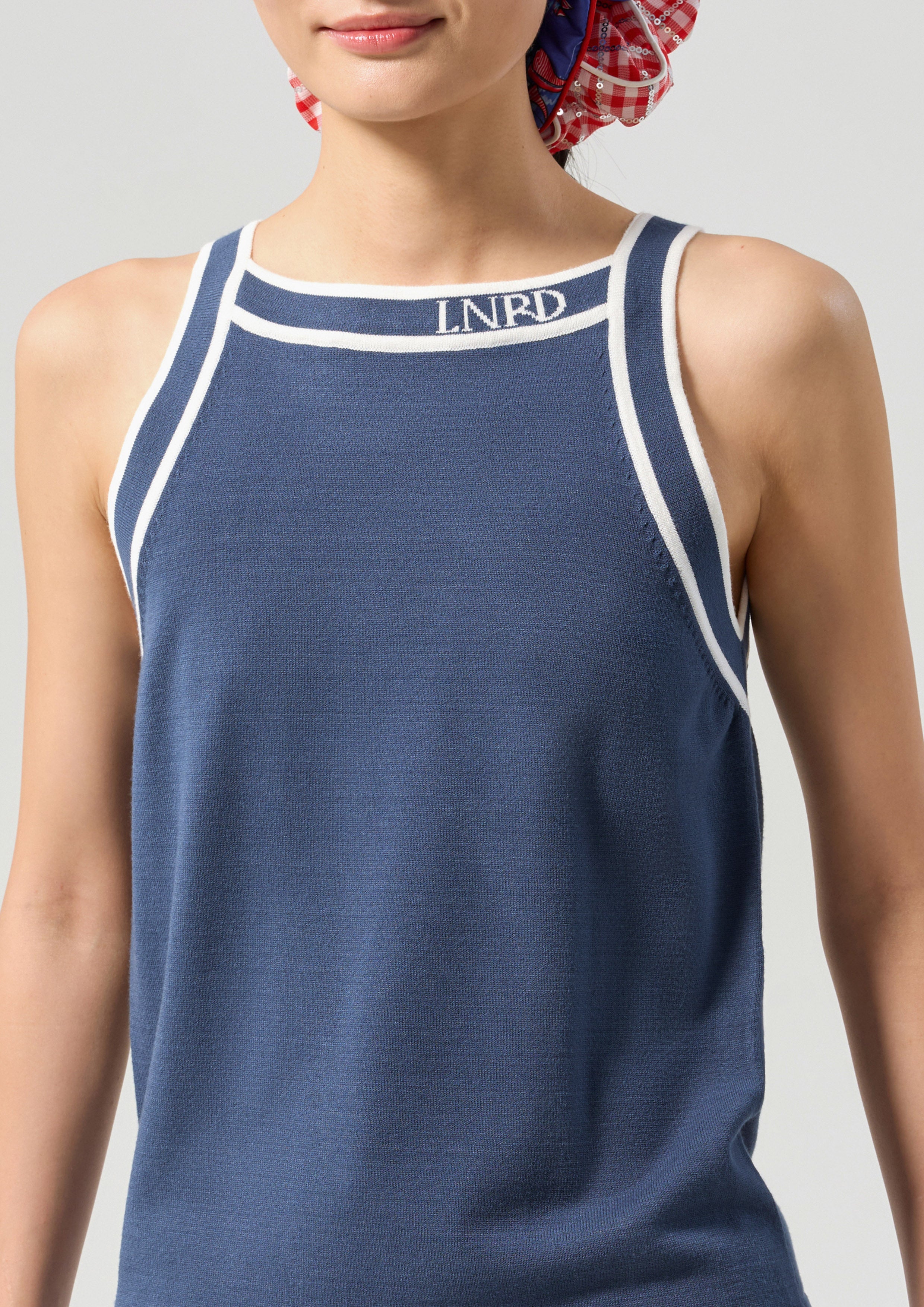 เสื้อกล้ามผ้านิตปักโลโก้ คอลเลกชัน Califonia Yacht Club