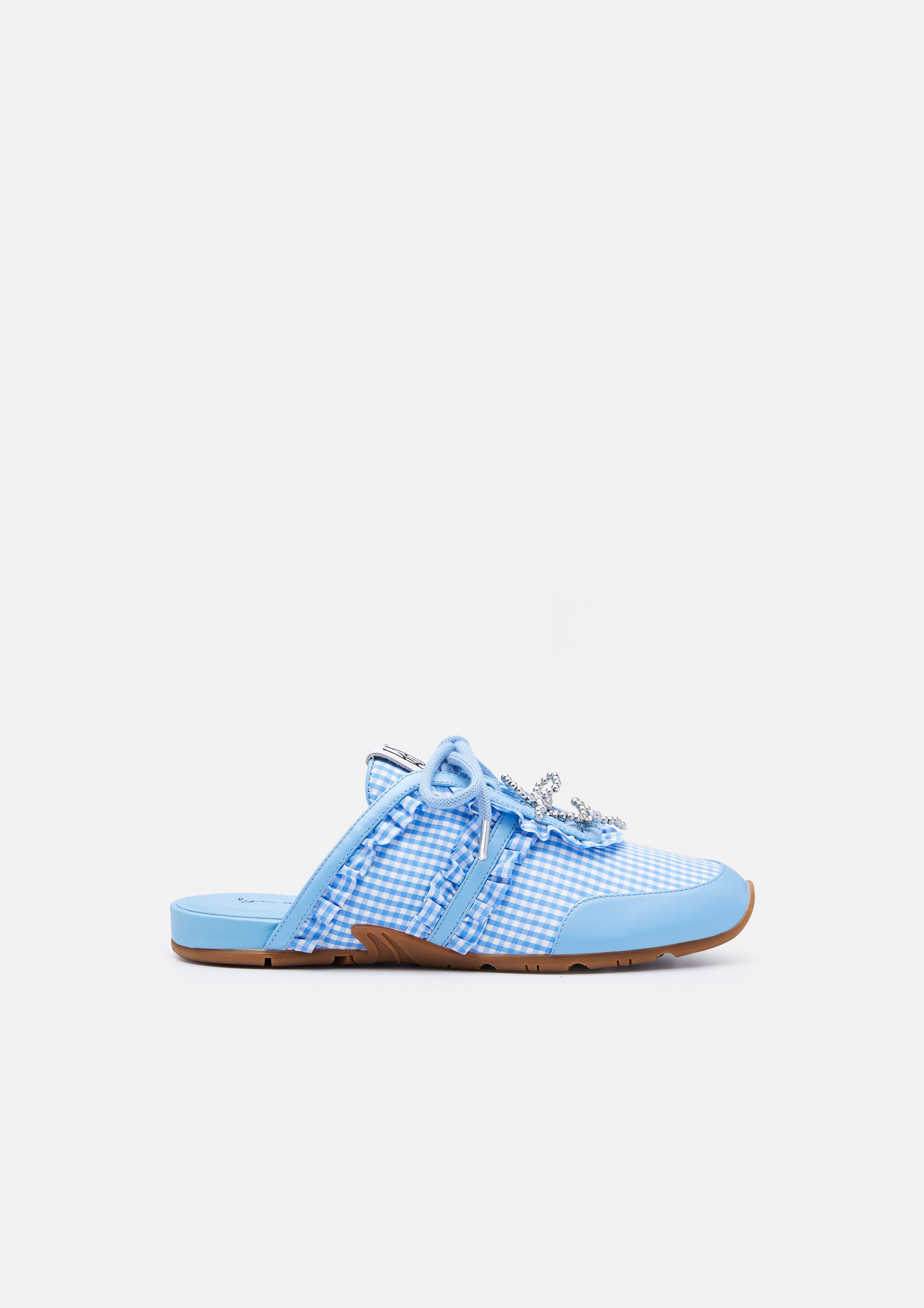 Palmie Plaided Mule Sneakers
