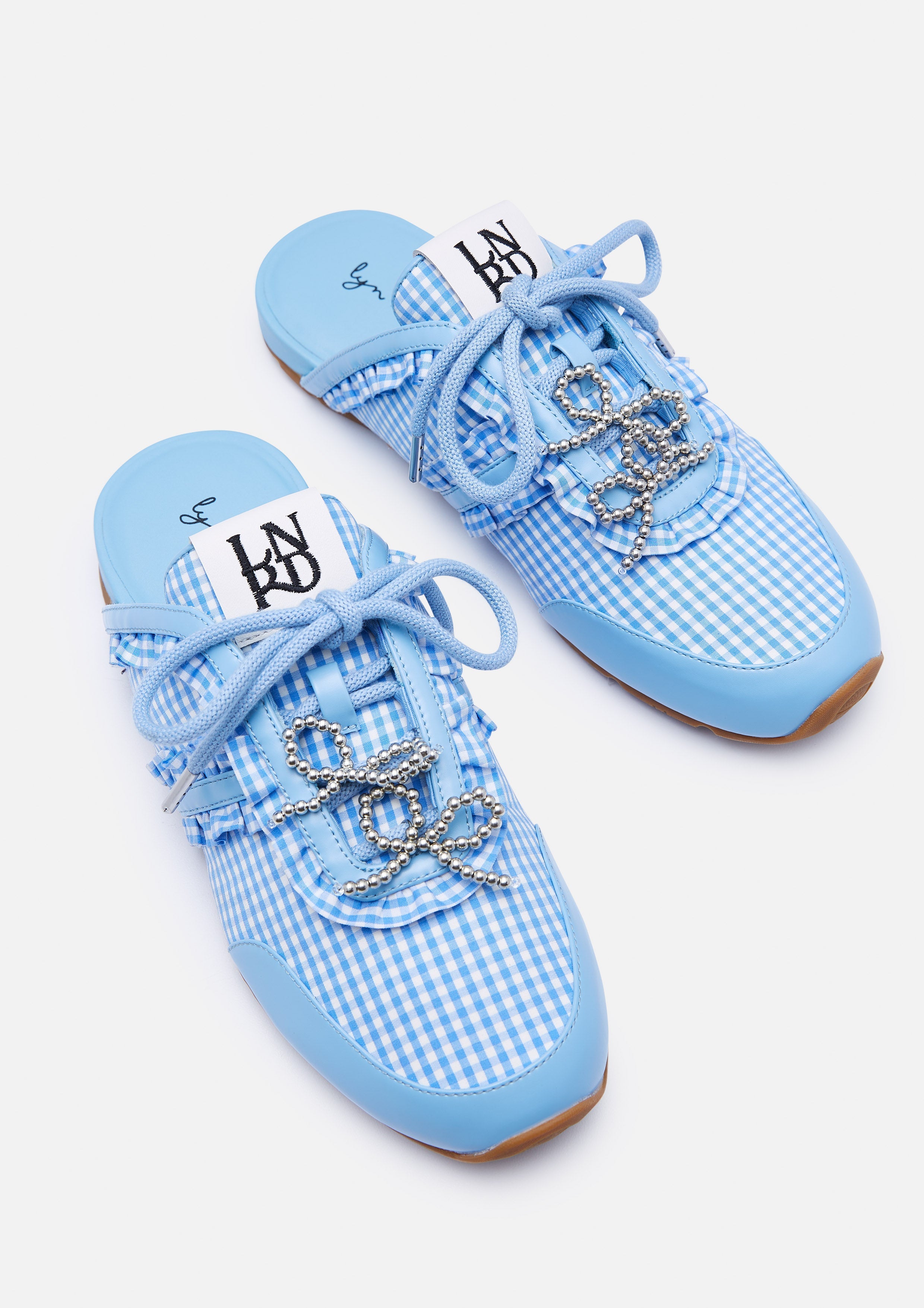 Palmie Plaided Mule Sneakers