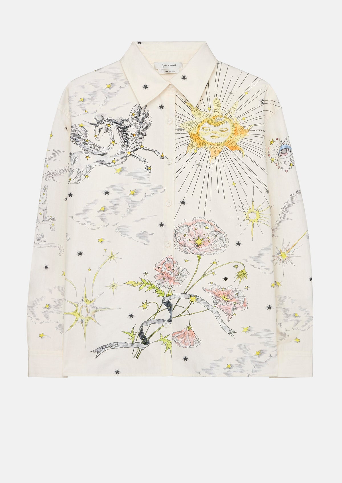 เสื้อเชิ้ตแขนยาวพิมพ์ลาย คอลเลกชัน In Dream's Orbit