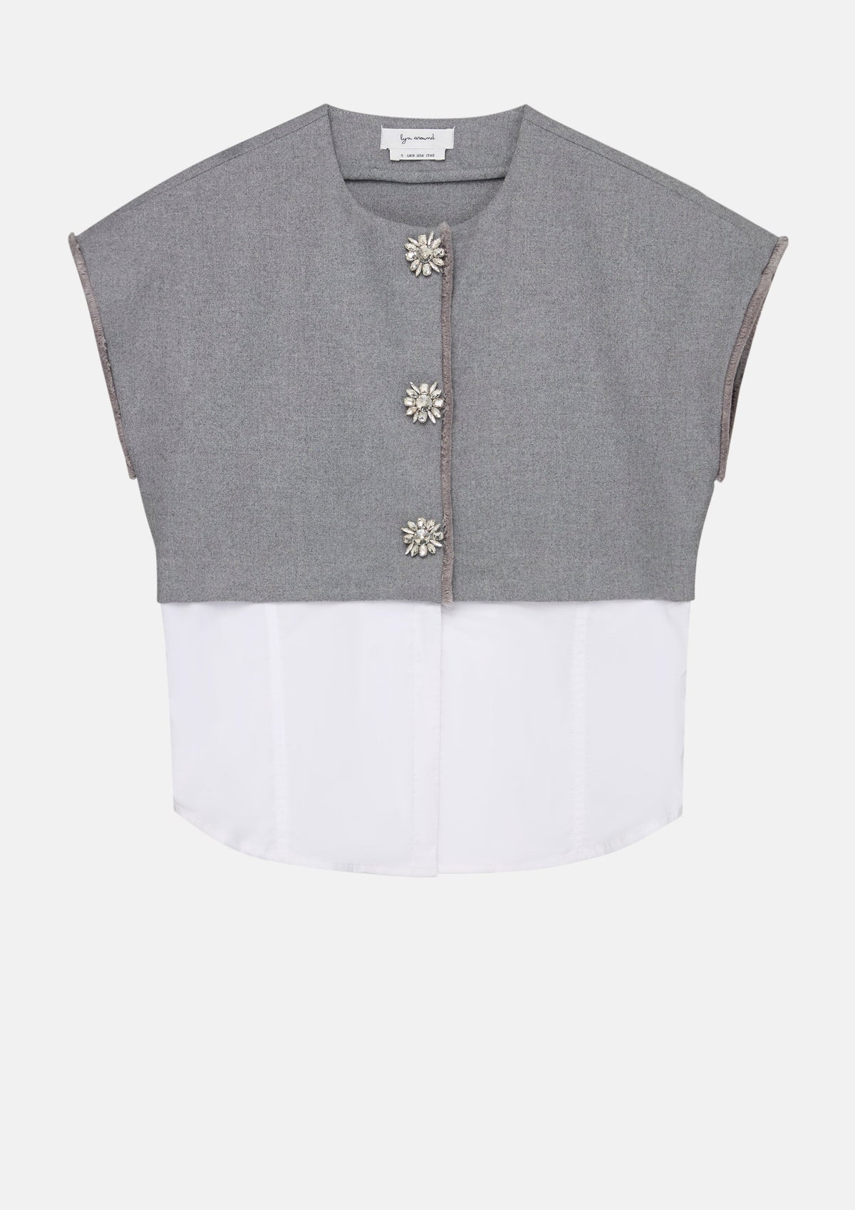 Layered Short Sleeve Blouse Cosmic Remedy