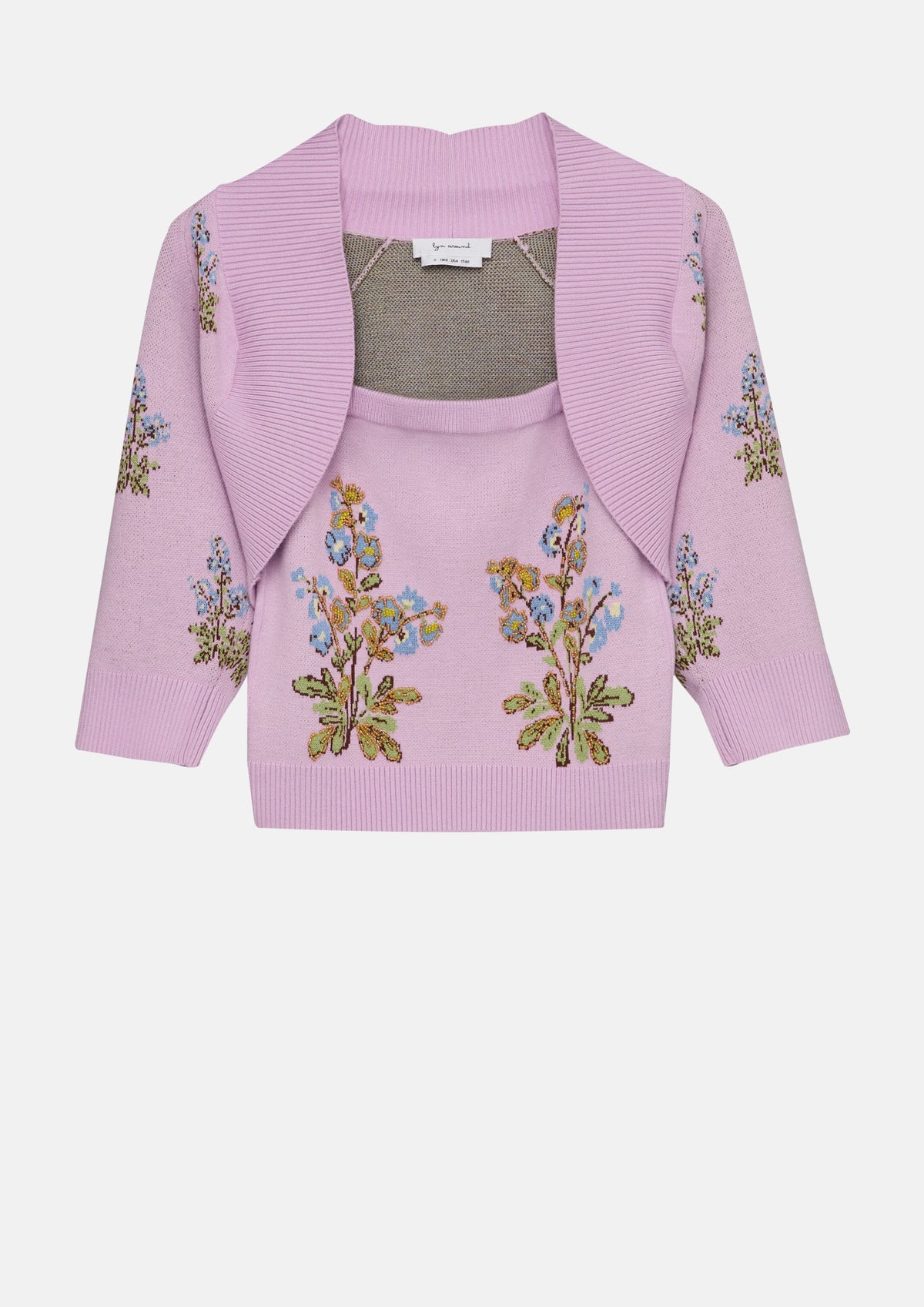 Floral Knitted Long Sleeve Top Sacred Botanica