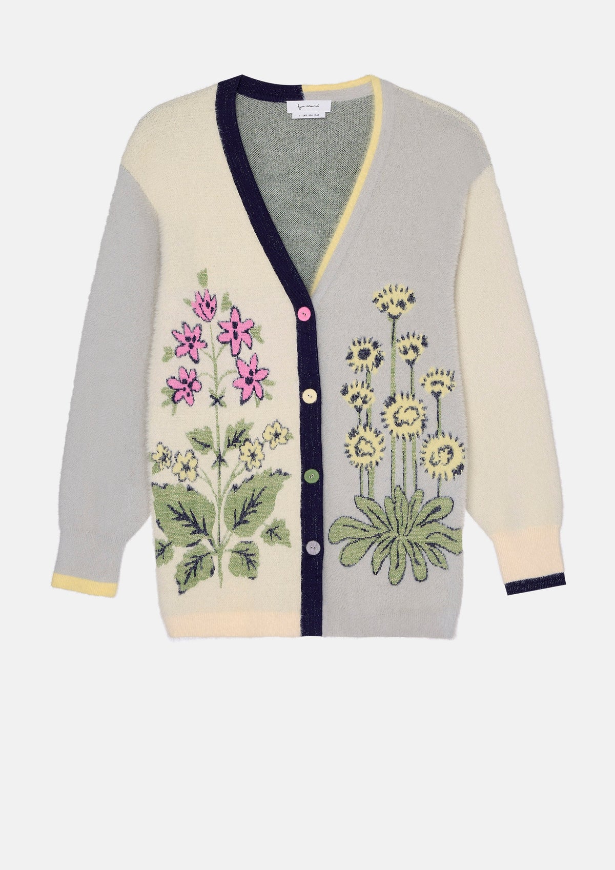 Floral Fuzzy Cardigan Sacred Botanica