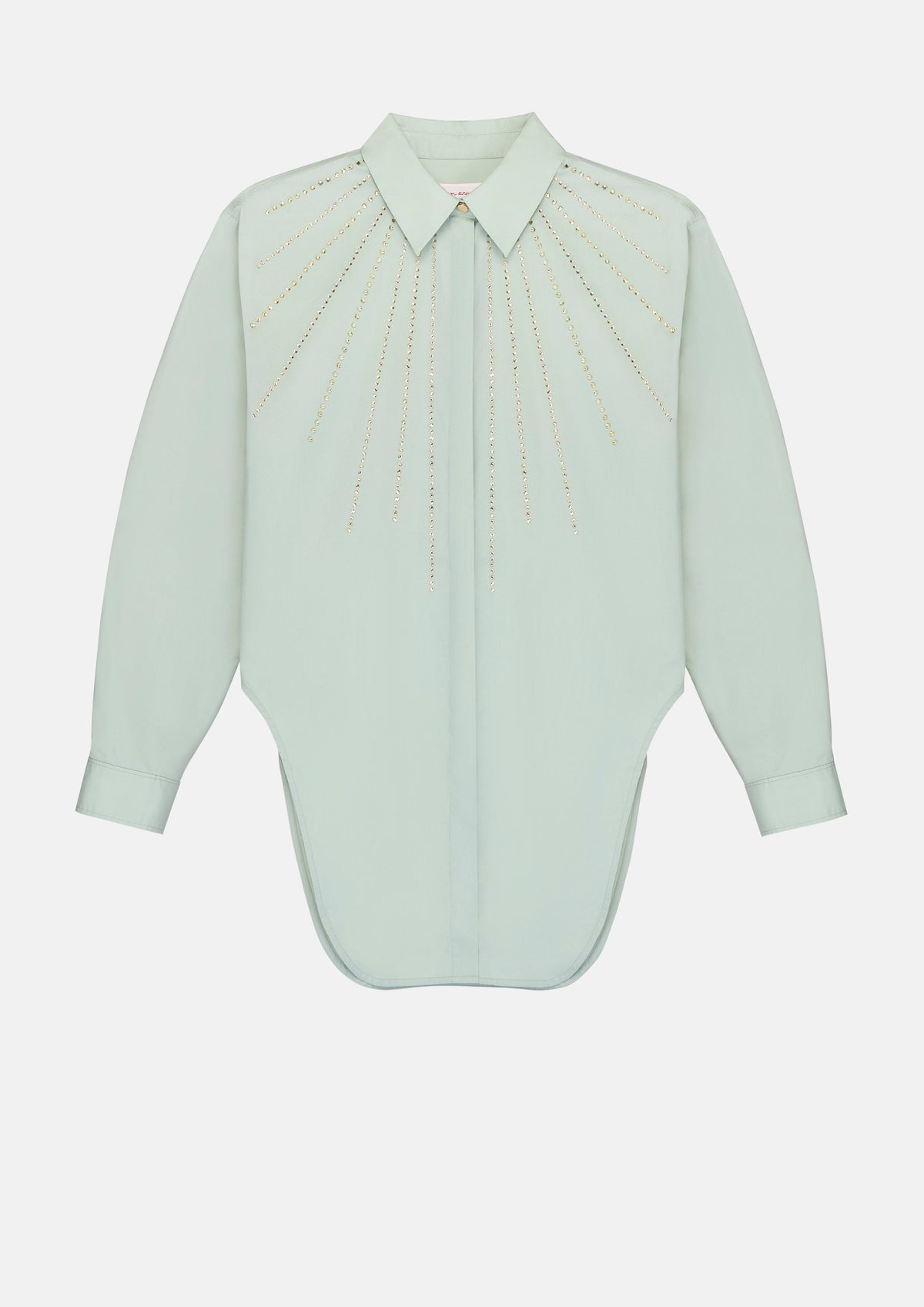 Hotfix Curve Cut Shirt Crystal Habit