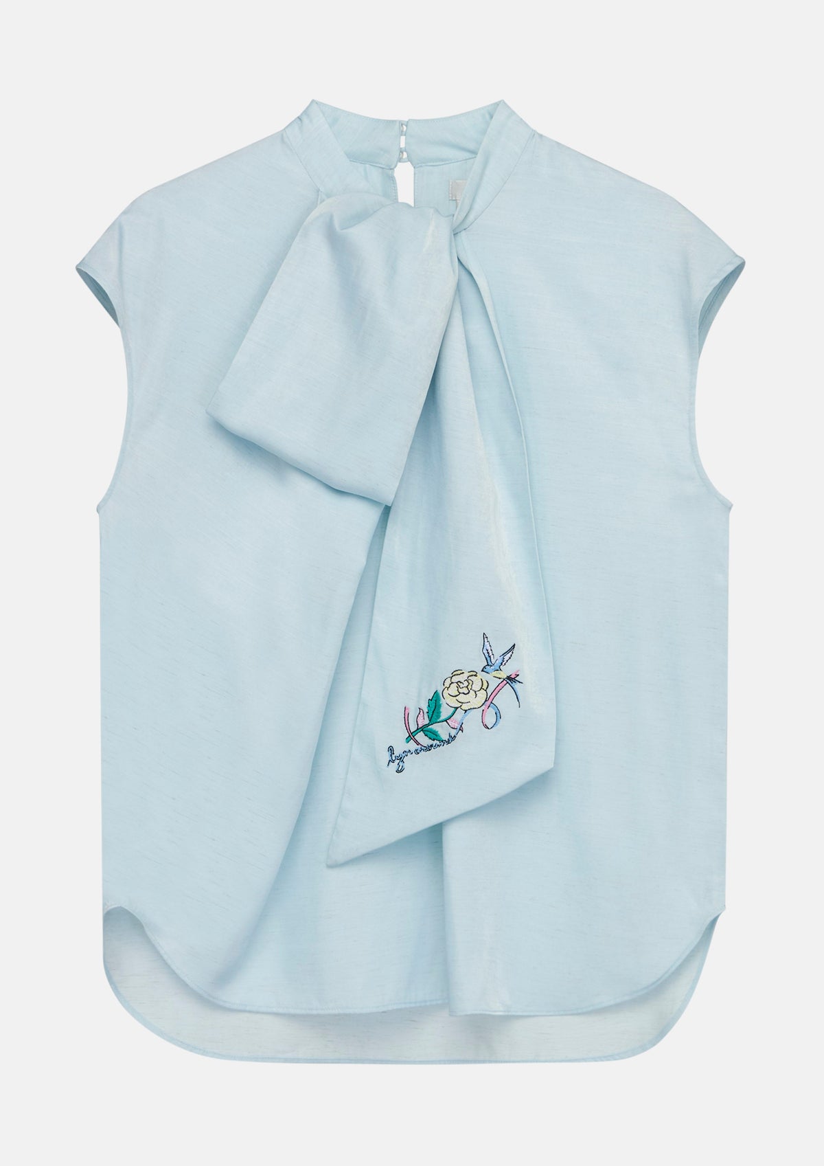 เสื้อแขนกุดคอเสื้อผูกโบ คอลเลกชัน Sacred Botanica
