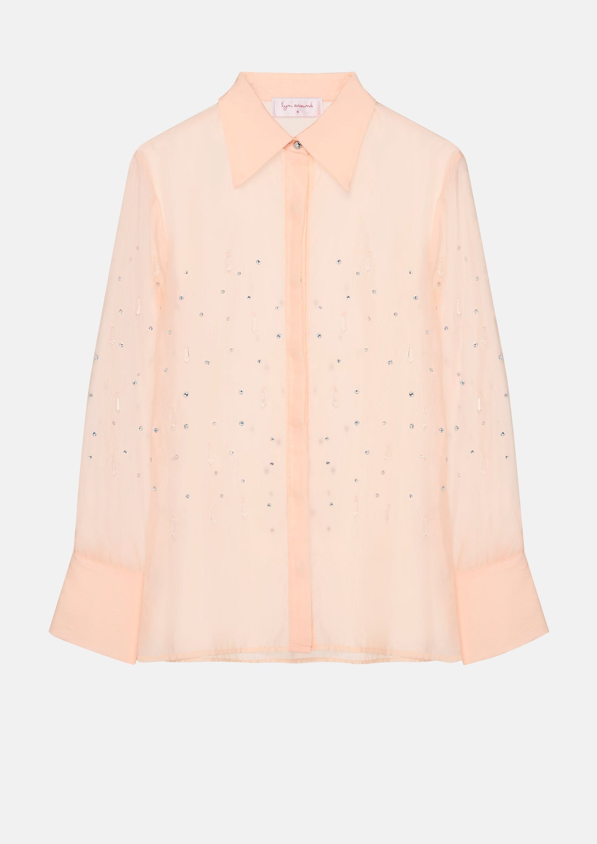 Embellished Sheer Long-Sleeve Blouse After Hour
