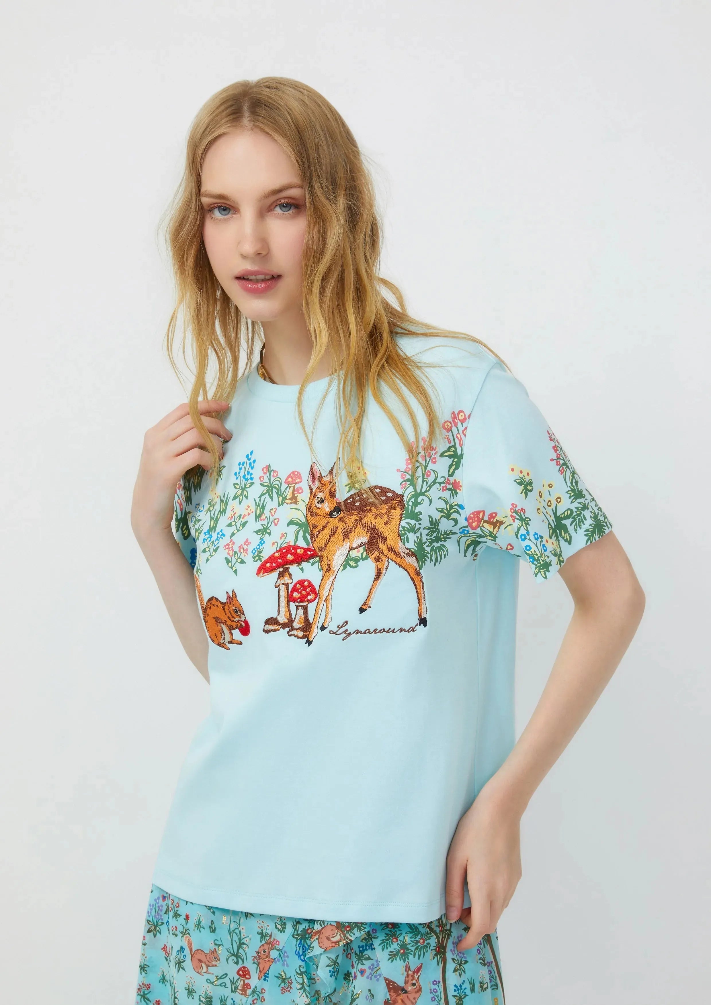 Printed Short Sleeve T-Shirt Lost In Museum Collection