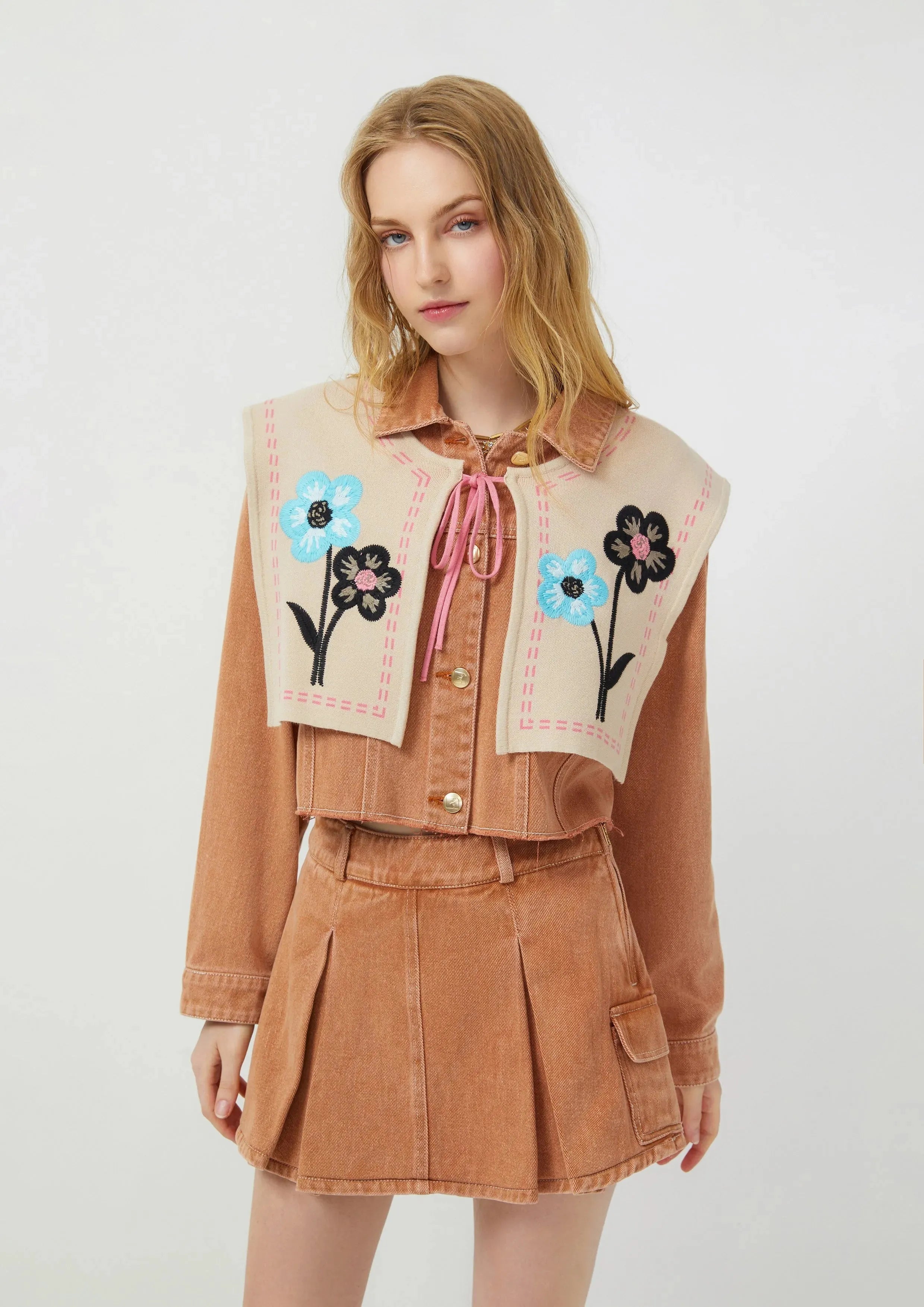 Embroidered Vest Scarf Lost In Museum Collection